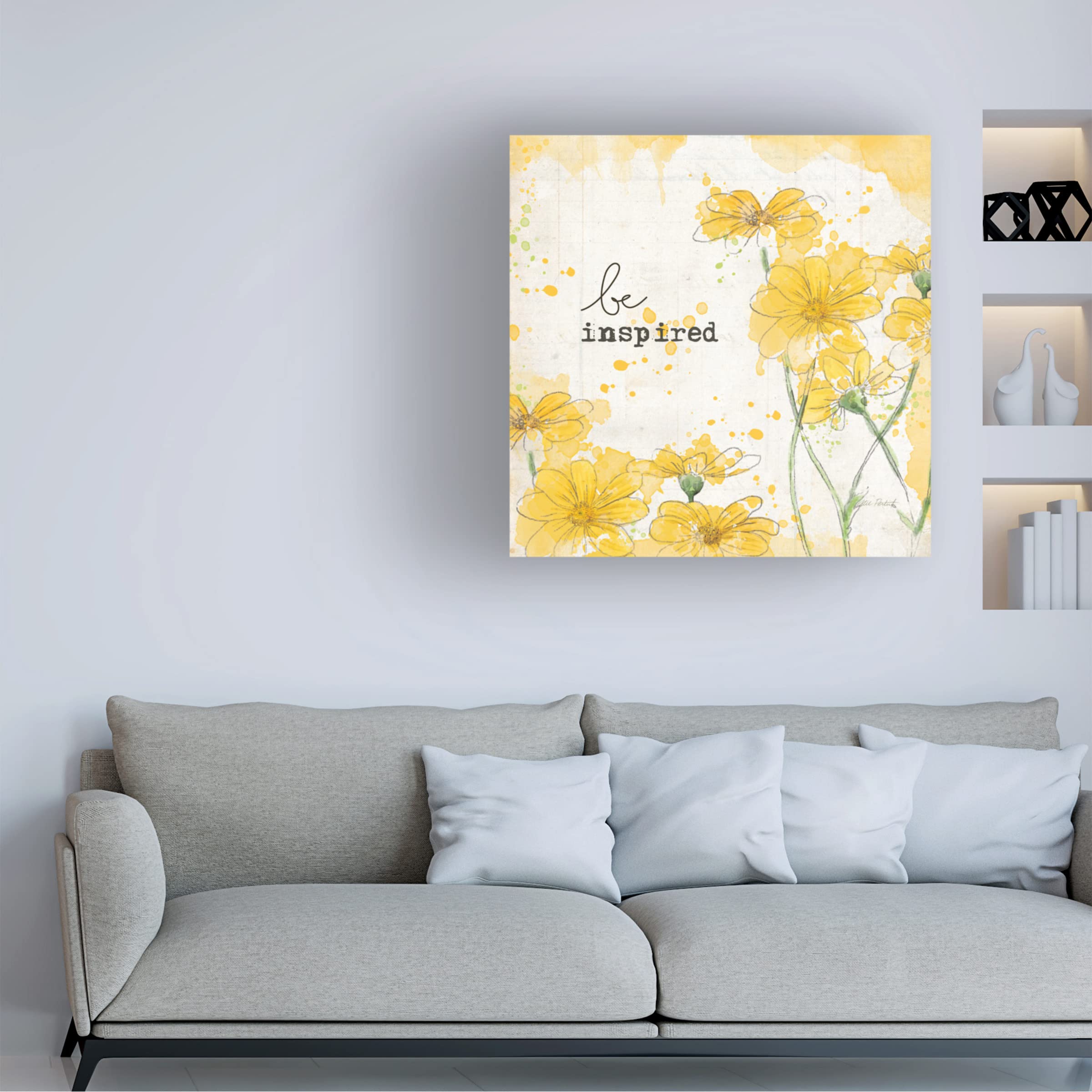 Trademark Fine Art 'You Shine II' Canvas Wall Art by Katie Pertiet - Modern Home Decor for Living Room, Bedroom & Office