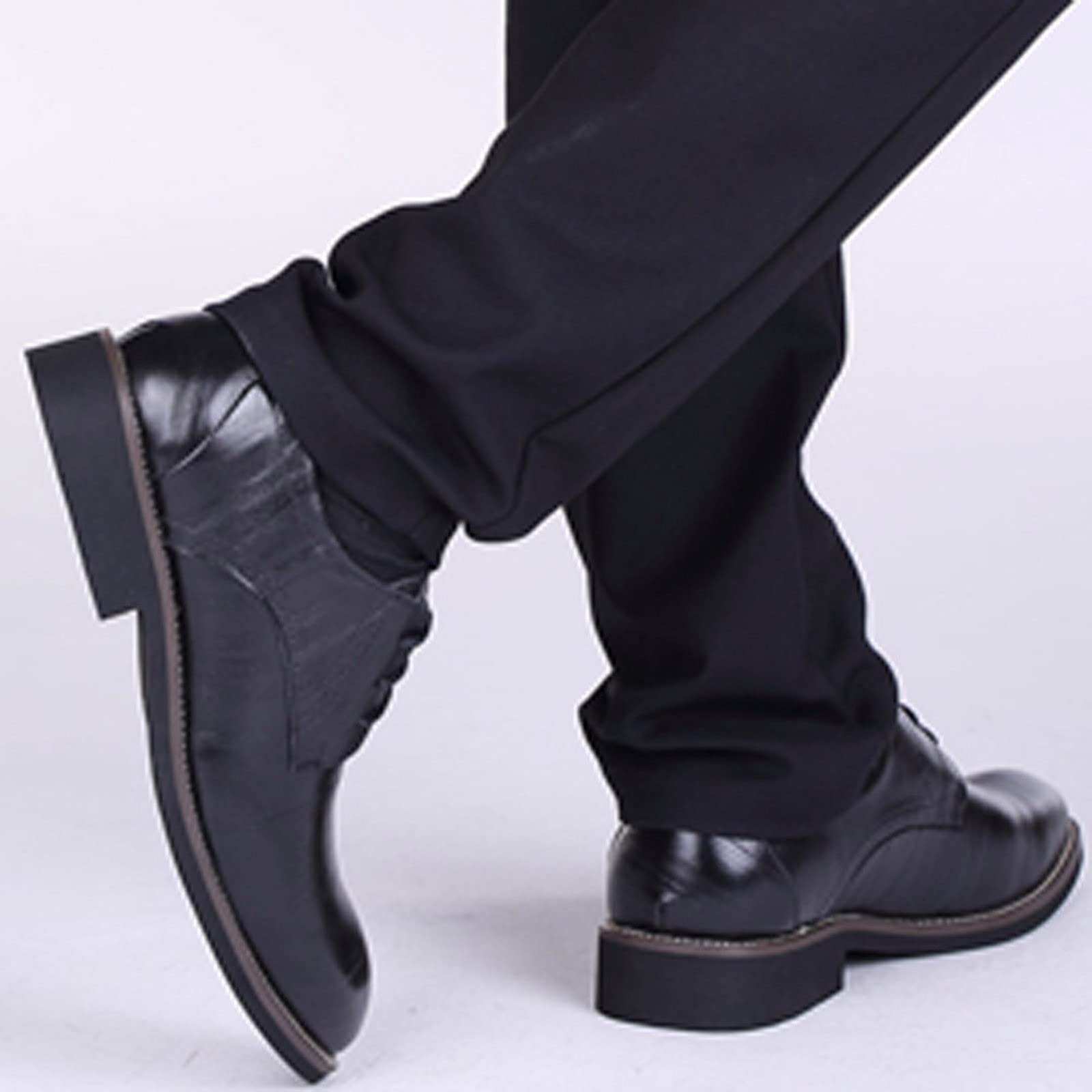 Men's Genuine Leather Dress Shoes - Wide Width Derby Brogues for Business & Formal Occasions | Comfortable Office Shoes for Professional Men