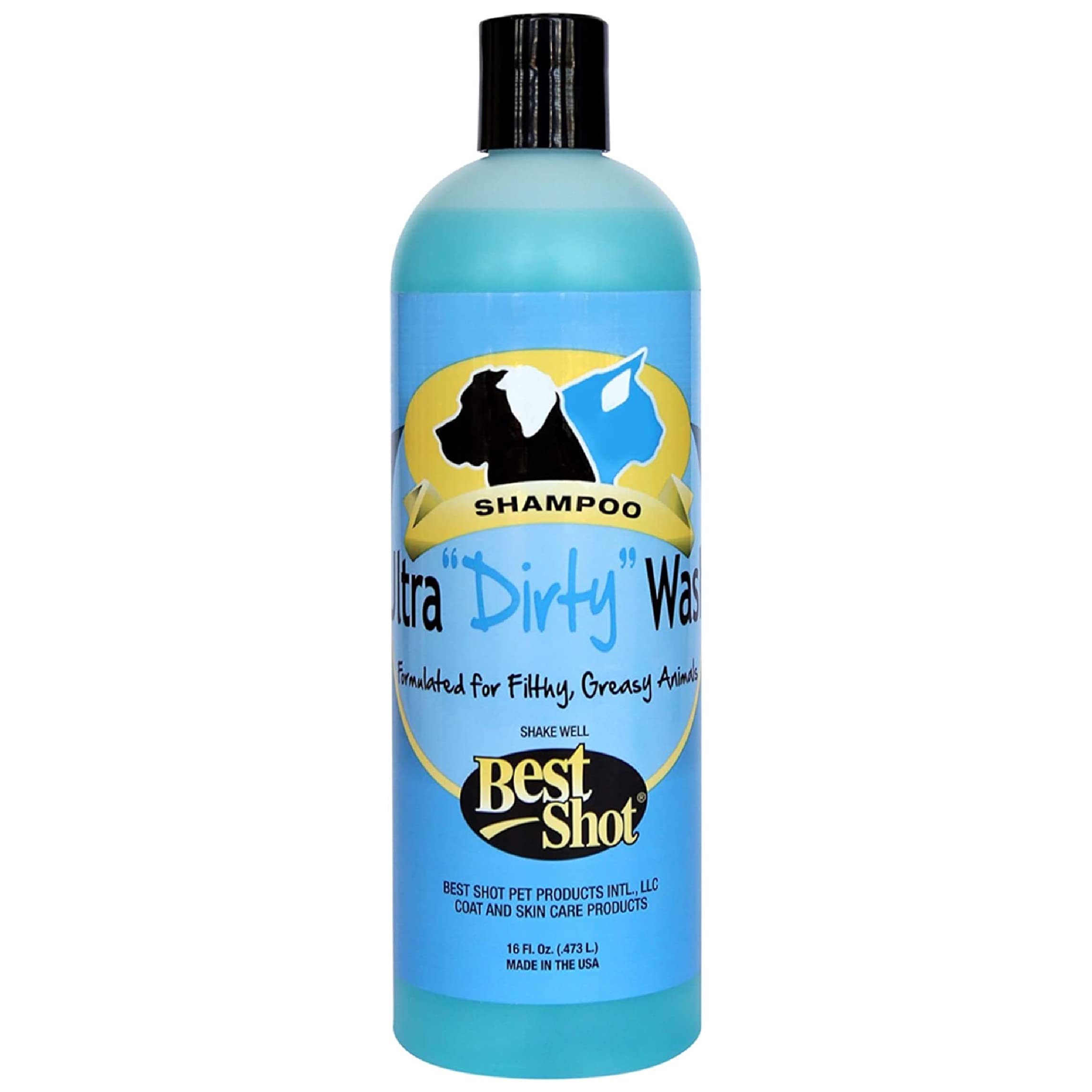 Best Shot Ultra Dirty Wash Shampoo for Horses - 16 oz | Deep Cleaning & Detangling Formula | Perfect for Show Prep, Post-Workout & Muddy Coat Care