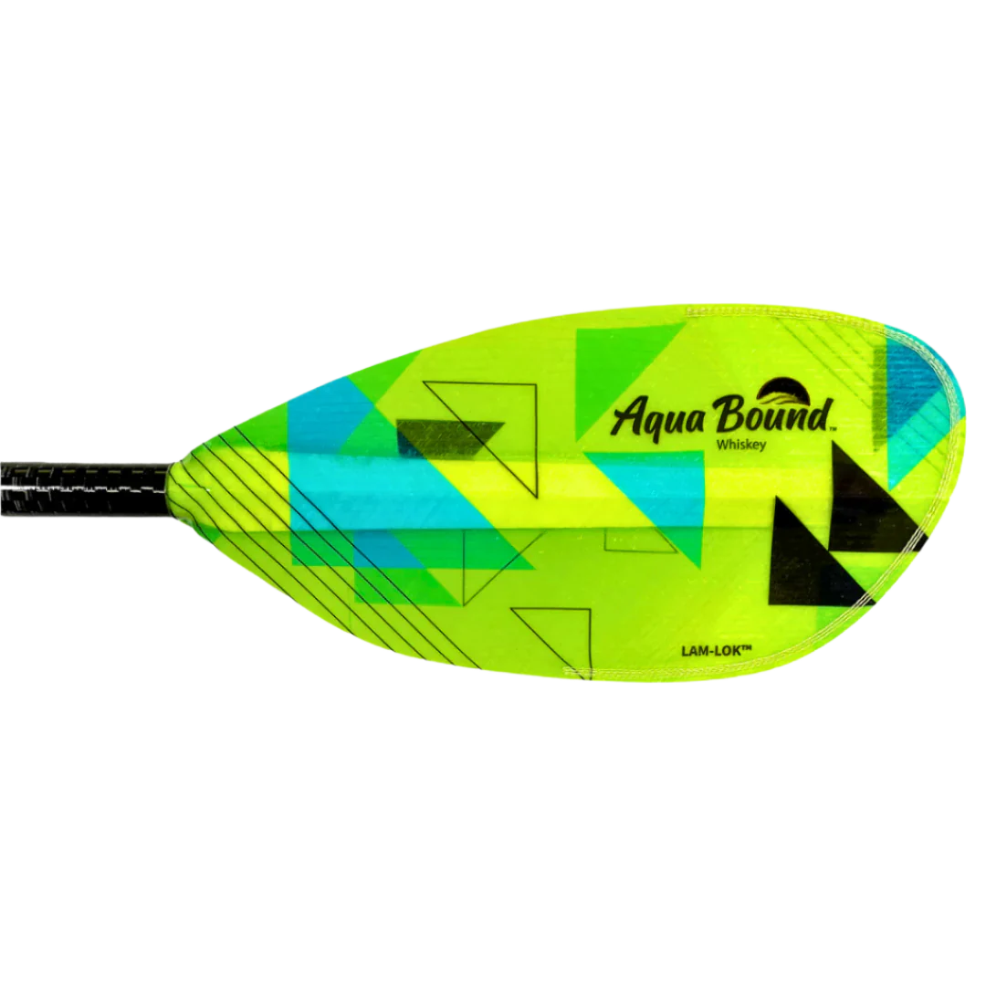 Aqua Bound Whiskey Lam Lok Fiberglass Straight Shaft 2-Piece Kayak Paddle | Lightweight & Durable for Touring, Fishing & Recreational Kayaking