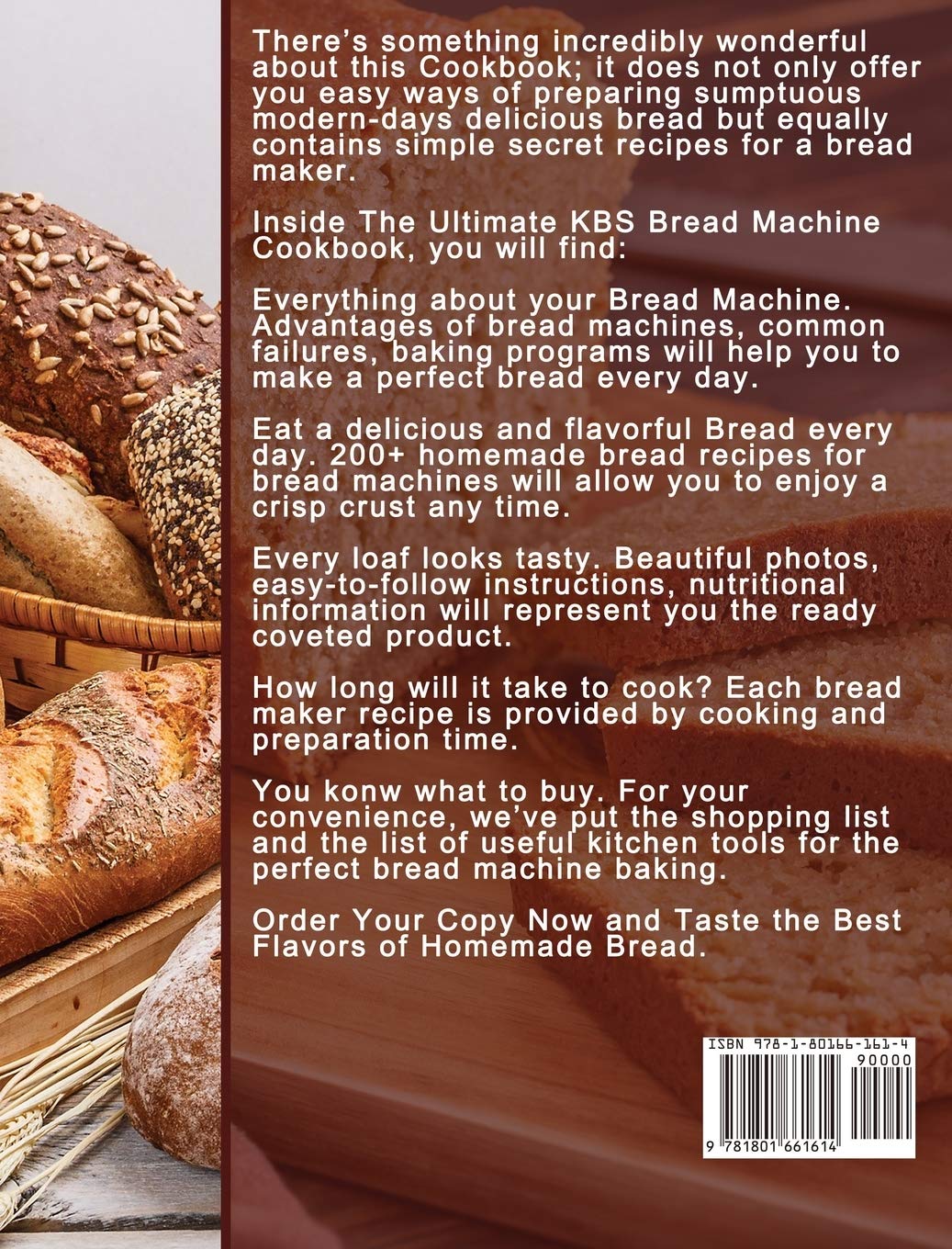 KBS Bread Machine Cookbook: 200 Quick & Healthy Recipes for Homemade Bread - Perfect for Breakfast, Family Meals & Healthy Eating