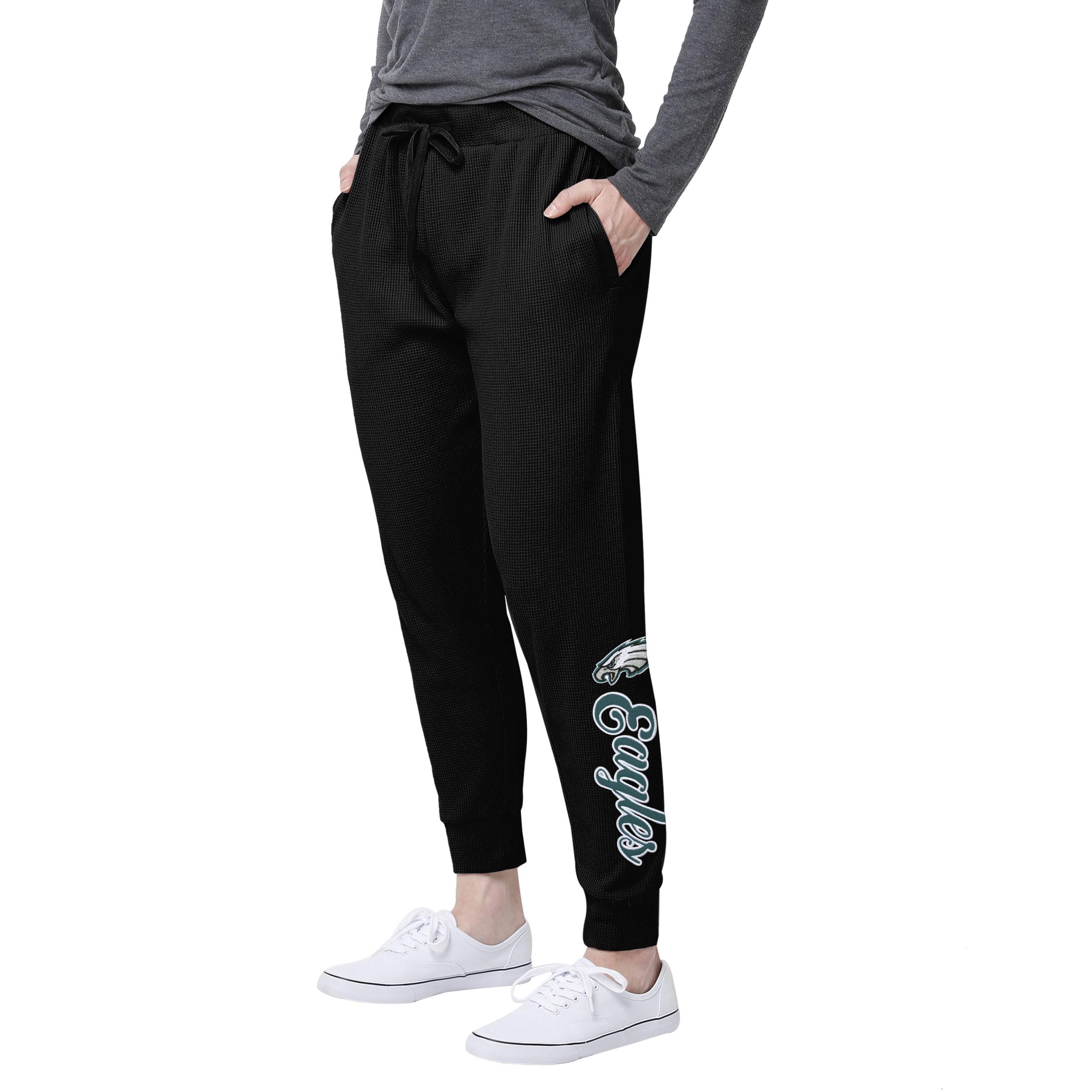 FOCO Women's Team Color Waffle Lounge Pants - Soft & Cozy Fleece Sweatpants for Yoga, Lounging & Home Wear - Perfect Gift for Her