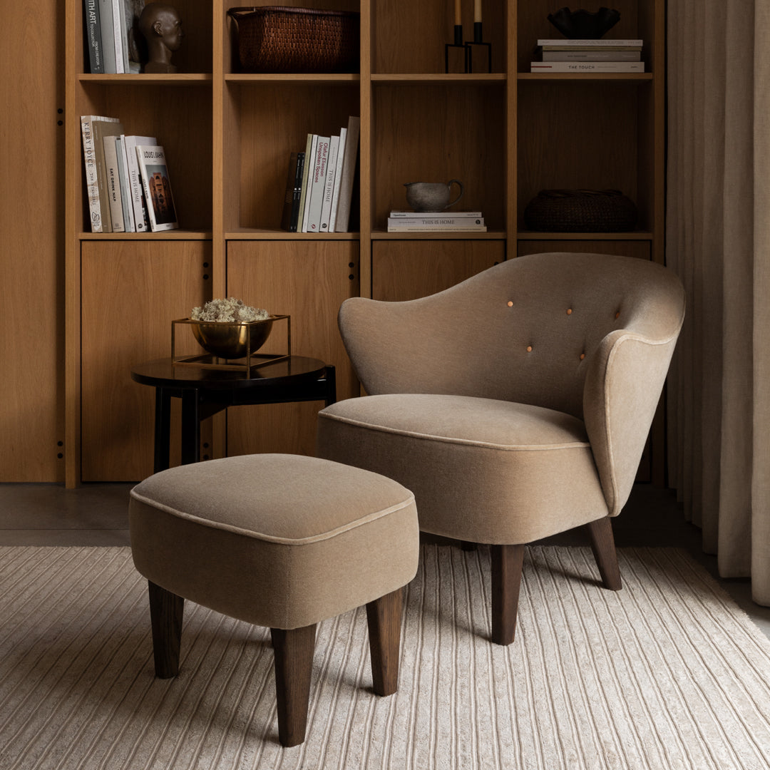 Ingeborg Lounge Chair - Modern Textile Upholstered Comfortable Armchair for Living Room, Bedroom & Office - Perfect for Relaxing, Reading & Lounging