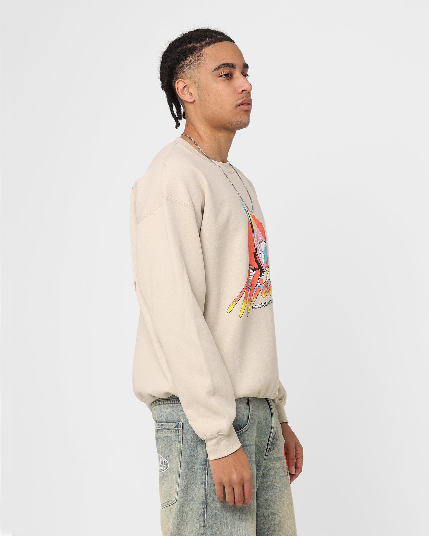 American Thrift Windrunners Surf Co Vintage Crewneck Sweatshirt - Soft Cotton Pullover for Men & Women - Perfect for Beach, Surfing & Casual Streetwear