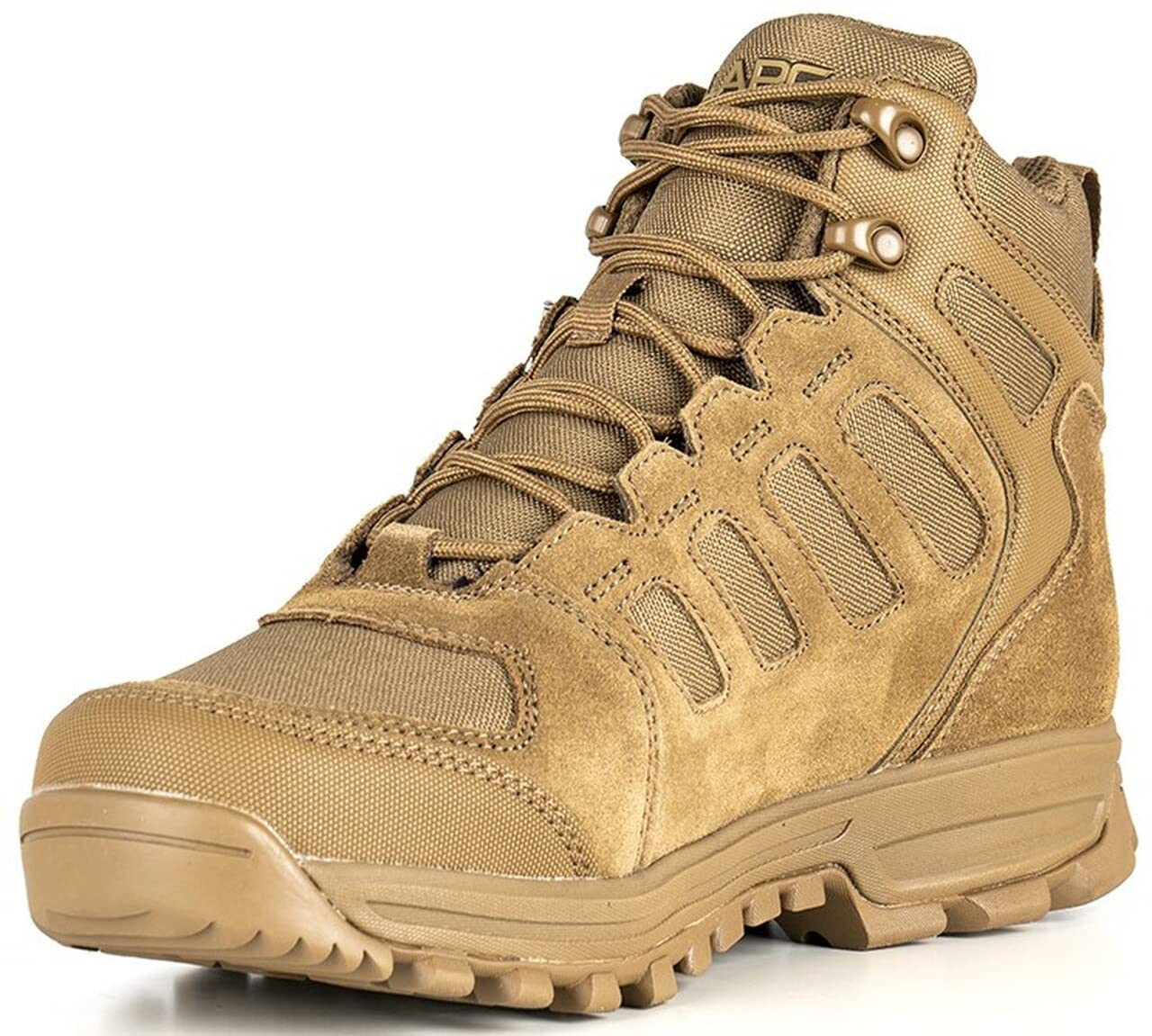 LAPG Terrain Coyote Mid Hiking Boots for Men - Lightweight Ankle Support Outdoor Boots for Hiking, Trekking & Camping - Durable & Comfortable Footwear for Mountain Trails & Backpacking Adventures