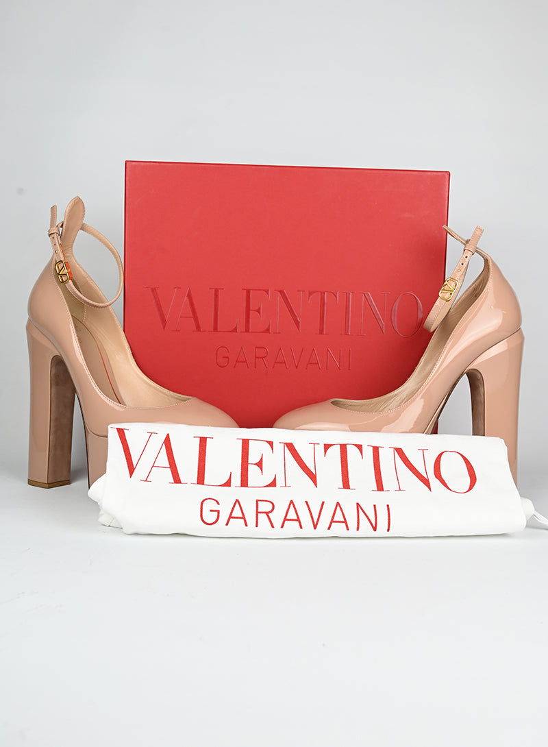 Valentino Décolleté Pink Patent Leather Heels - Size 40 | Luxury High Heels for Women | Perfect for Evening Parties & Special Occasions