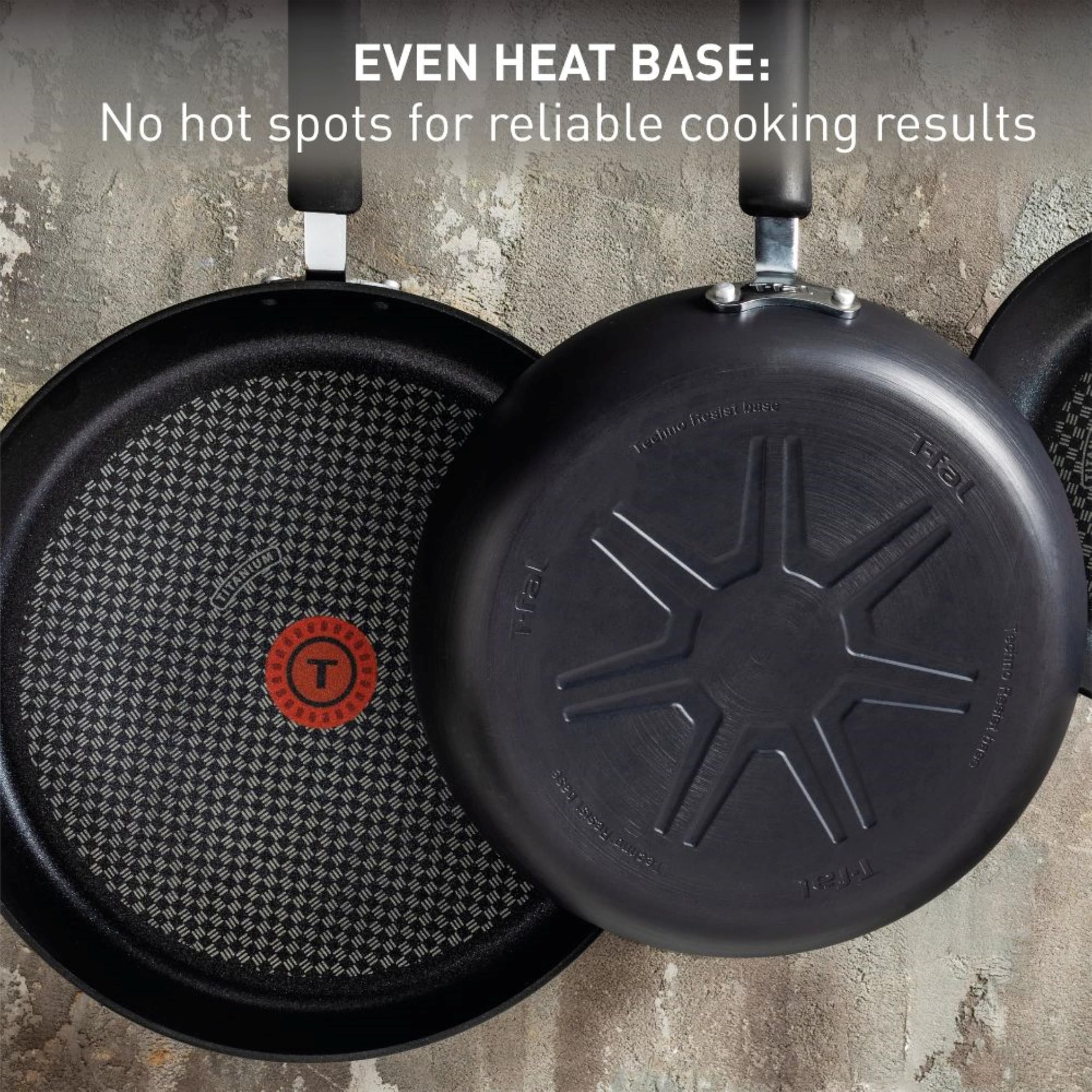 T-fal Ultimate Hard Anodized Nonstick 12-Inch Frying Pan with Lid - Oven & Broiler Safe to 400°F, Dishwasher Safe - Black - Perfect for Searing, Sauteing & Everyday Cooking