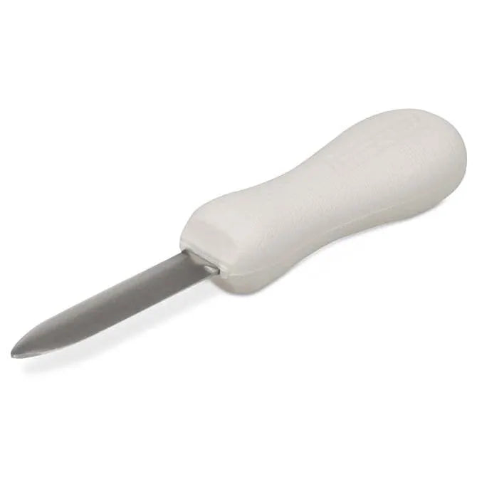 Premium Oyster Knife with Ergonomic Plastic Handle - Safe & Easy Shellfish Shucking Tool for Seafood Lovers & Home Chefs (Perfect for Restaurants, Beach Parties & Cooking Enthusiasts)