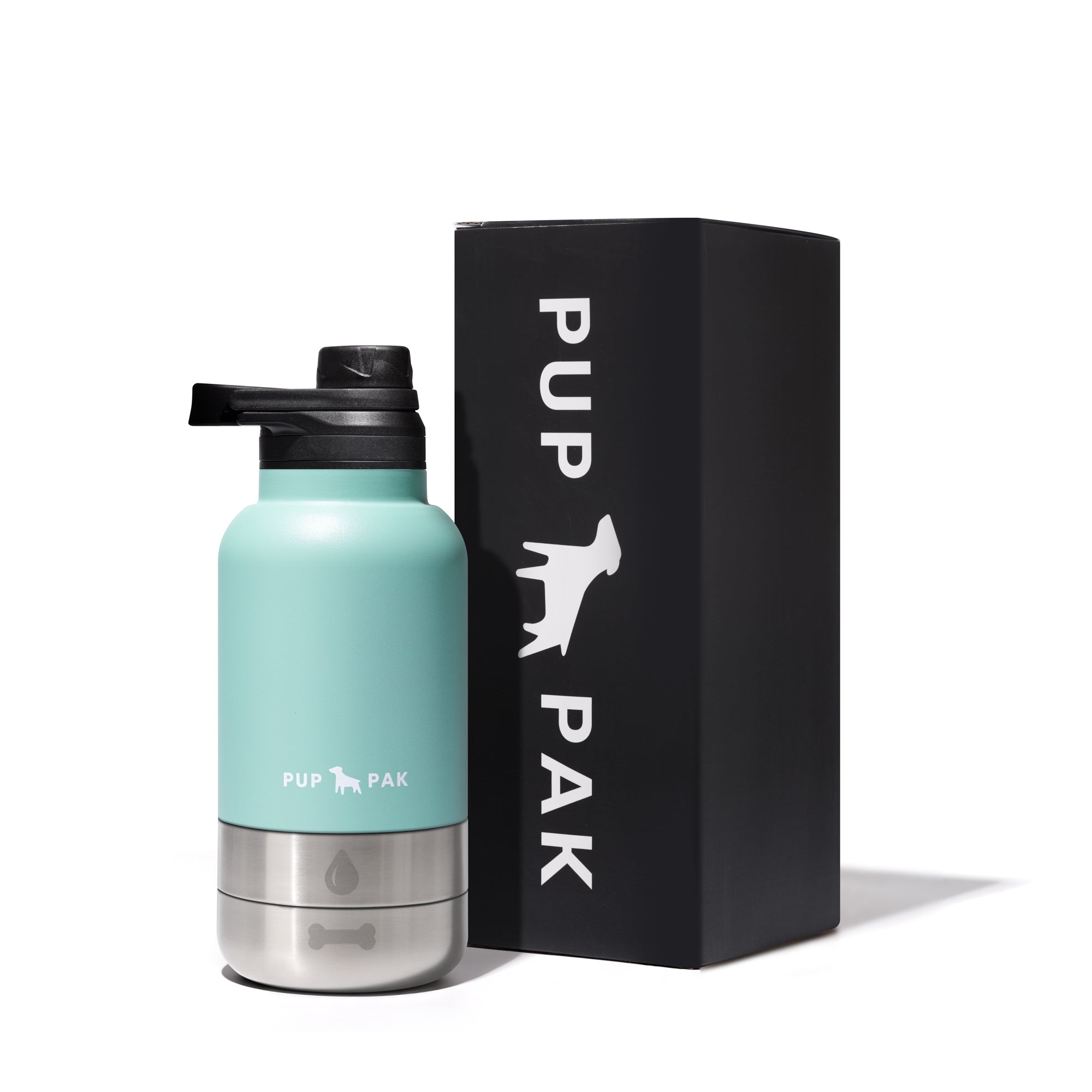 Portable Dog Water Bottle with Detachable Bowls - Leak Proof Travel Water Dispenser for Dogs On The Go - Perfect for Hiking, Walking & Outdoor Adventures