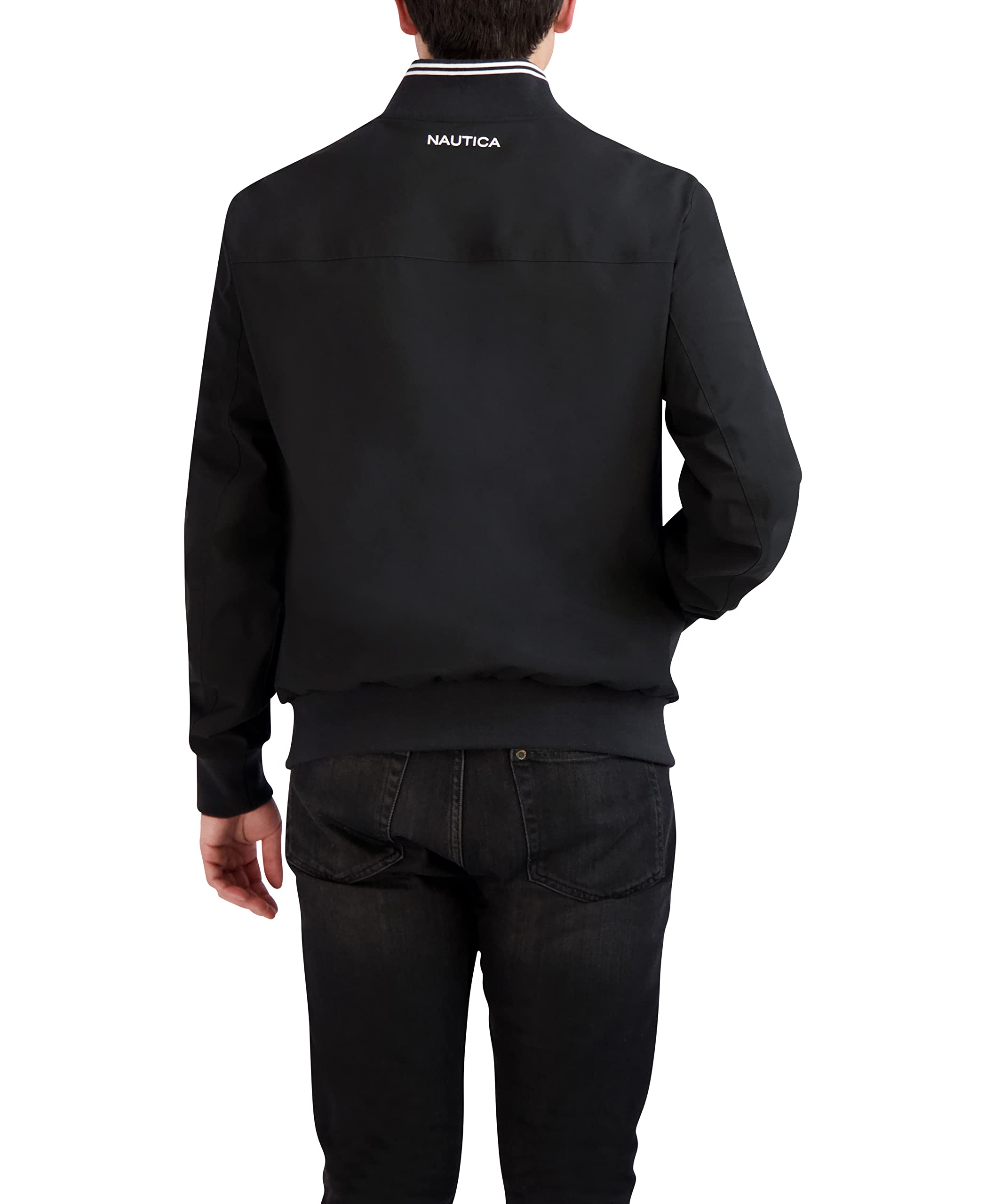 Nautica Men's Lightweight Water-Resistant Windbreaker Jacket - Breathable Outdoor Jacket for Golf, Hiking, Boating & Casual Wear | Perfect for Spring & Fall Adventures