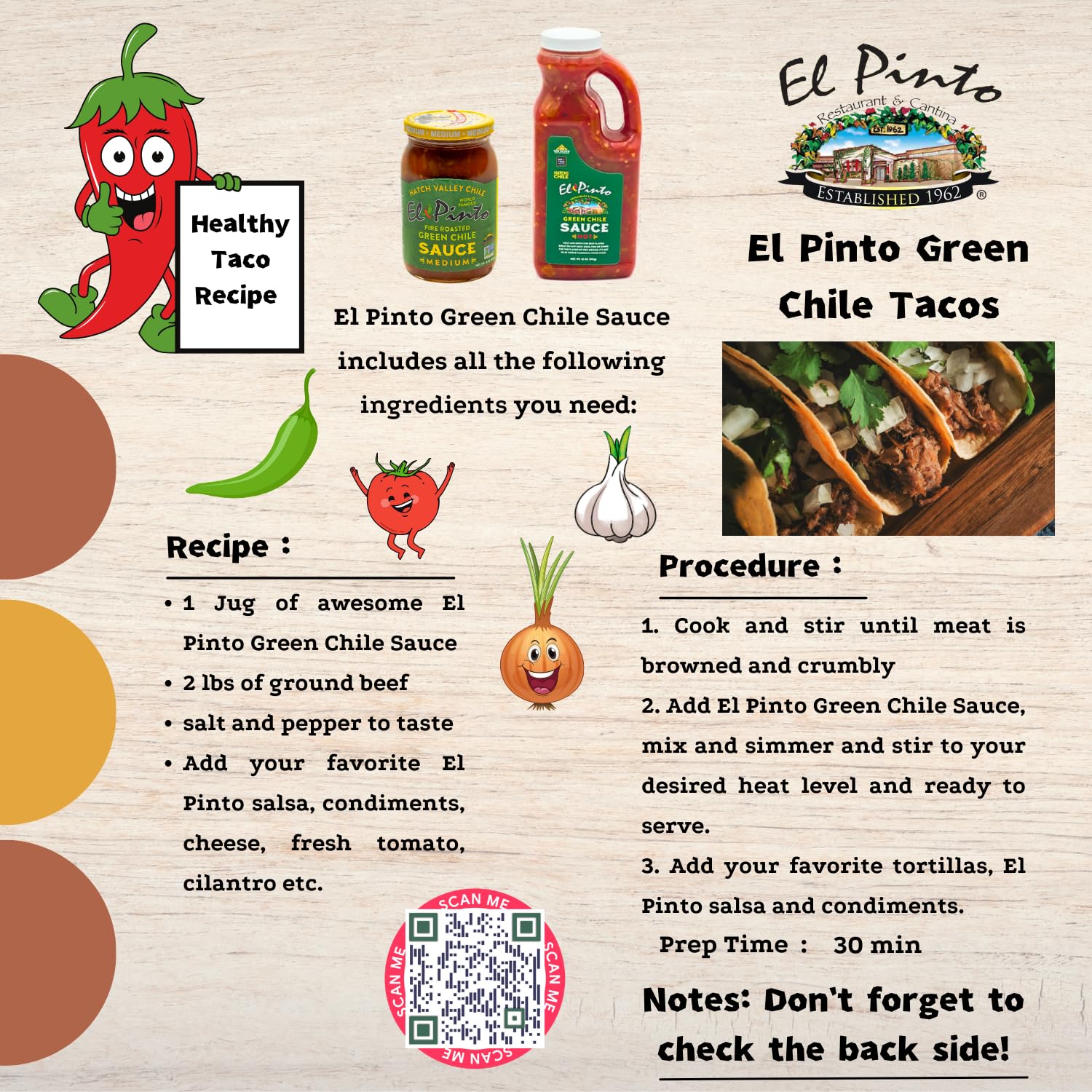 El Pinto All Natural Green Chile Hot Sauce - 16 Oz (Pack of 6) | Spicy New Mexican Style Salsa for Tacos, Burritos, Eggs & Grilling