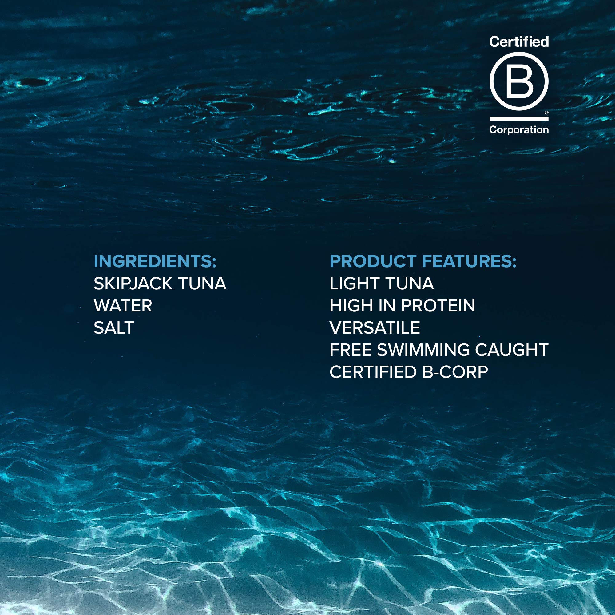 Premium Skipjack Tuna Chunks in Water - 3 Pack (170g Each) | High Protein Canned Tuna (14g Protein per 55g Serving) | Perfect for Salads, Sandwiches & Healthy Meal Prep