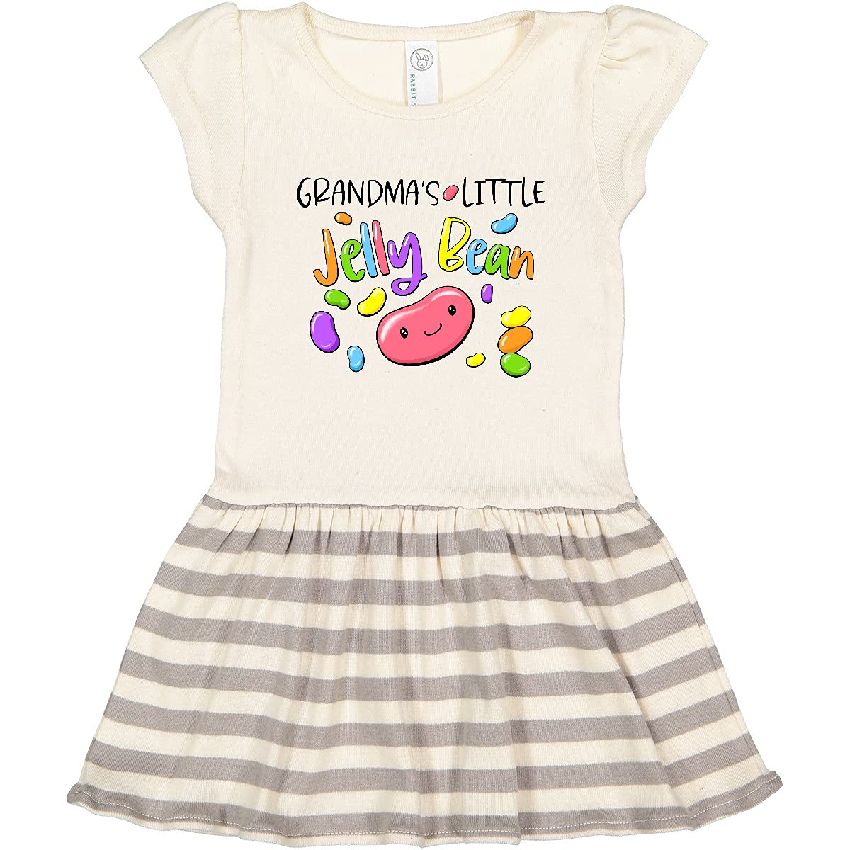 Adorable Easter Candy Toddler Dress - Inktastic Grandma's Little Jellybean Design | Perfect for Easter Outfits, Spring Photoshoots & Family Gatherings