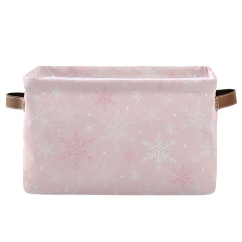 Snowflakes White Pink