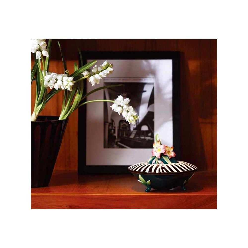 Franz Safari Zebra Covered Box - Stylish Storage Solution for Home Decor, Office Supplies & Gift Wrapping | Perfect for Jewelry, Keepsakes & Organizing Small Items