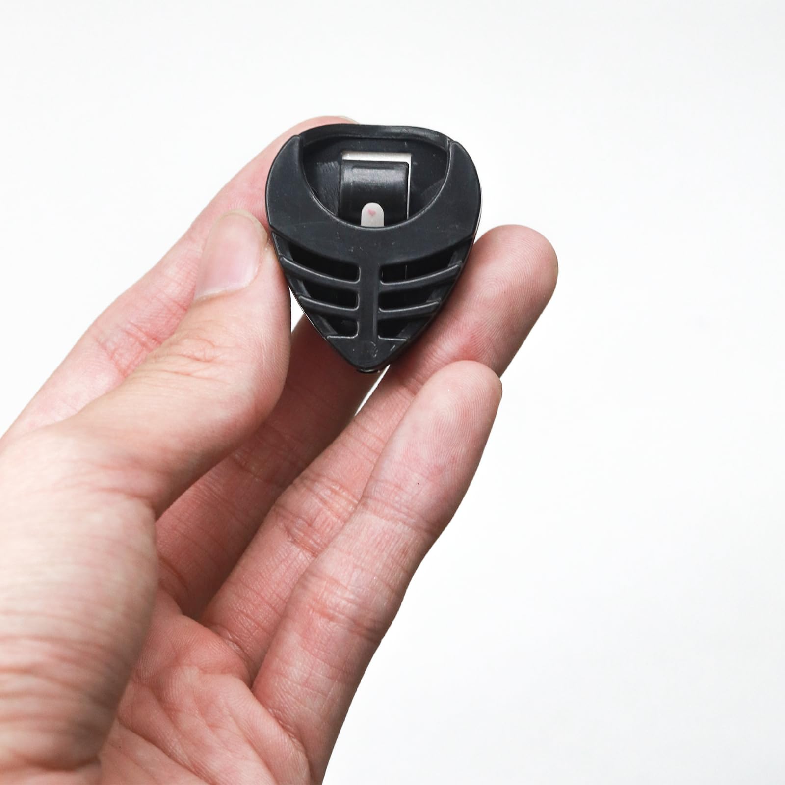 12-Pack Guitar Pick Holder with Adhesive Back & Spring - Stick-On Plastic Pick Case for Bass, Ukulele, Acoustic Guitar - Perfect for Musicians, Guitarists & Music Lovers On-The-Go
