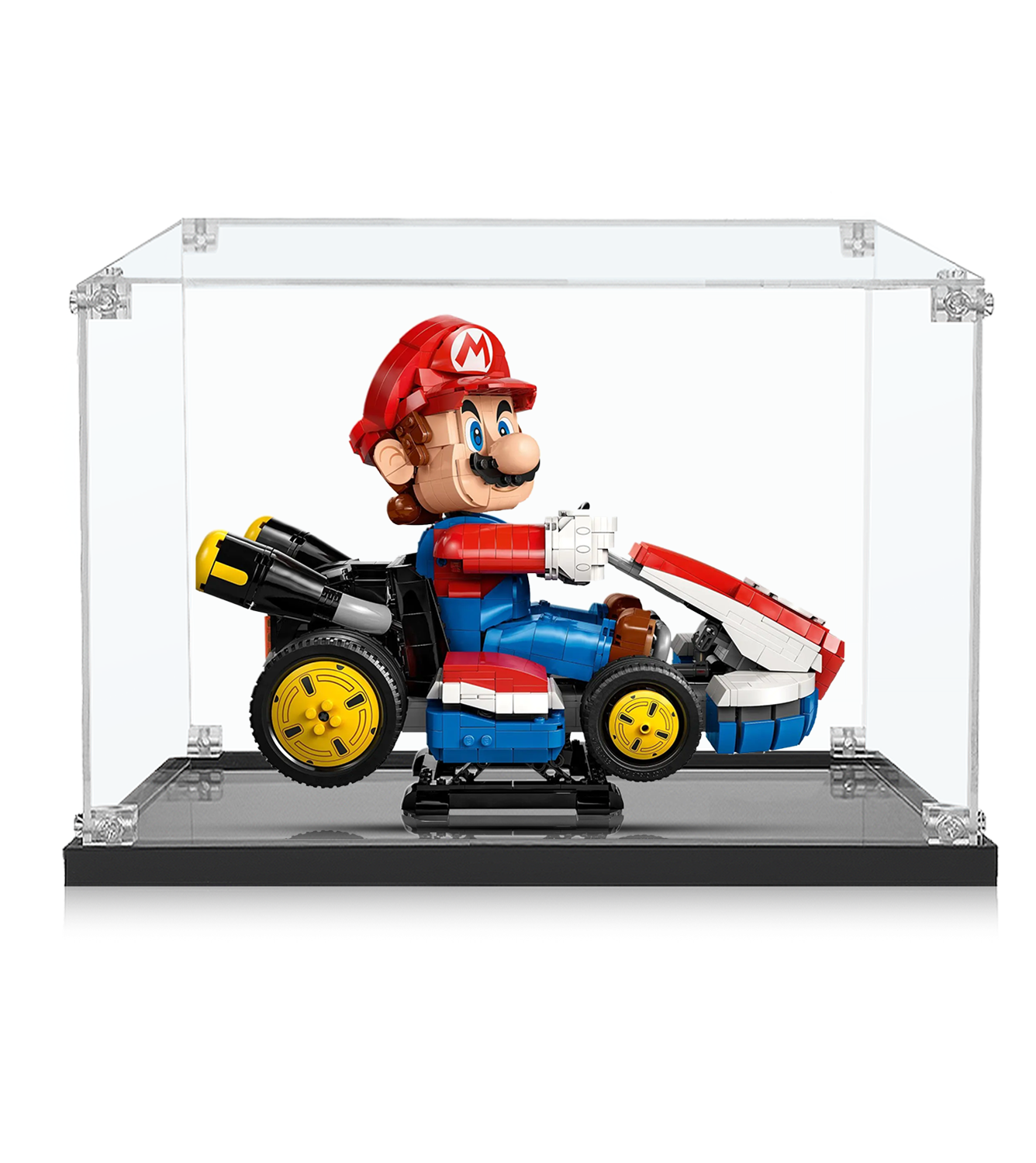 LEGO® Super Mario™ Mario Kart™ Display Case for 72037 Set - Protective Showcase for Collectible Mario & Standard Kart - Perfect for Home Decor, Office Display, and LEGO® Enthusiast Collections
