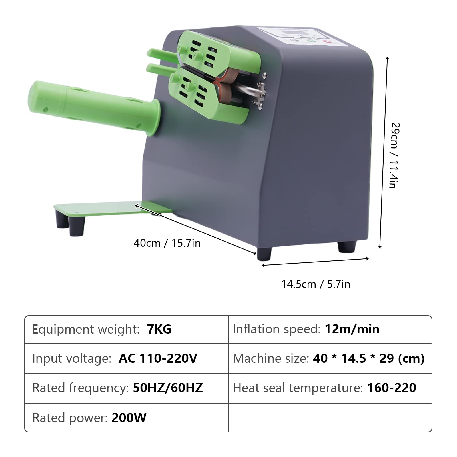 Air Cushion Machine for Packaging - 110V/220V 200W Bubble Wrap Maker with 12m/min Speed | Inflatable Air Pillow Cushion for Shipping Protection | Perfect for E-commerce, Fragile Items & Moving Supplies
