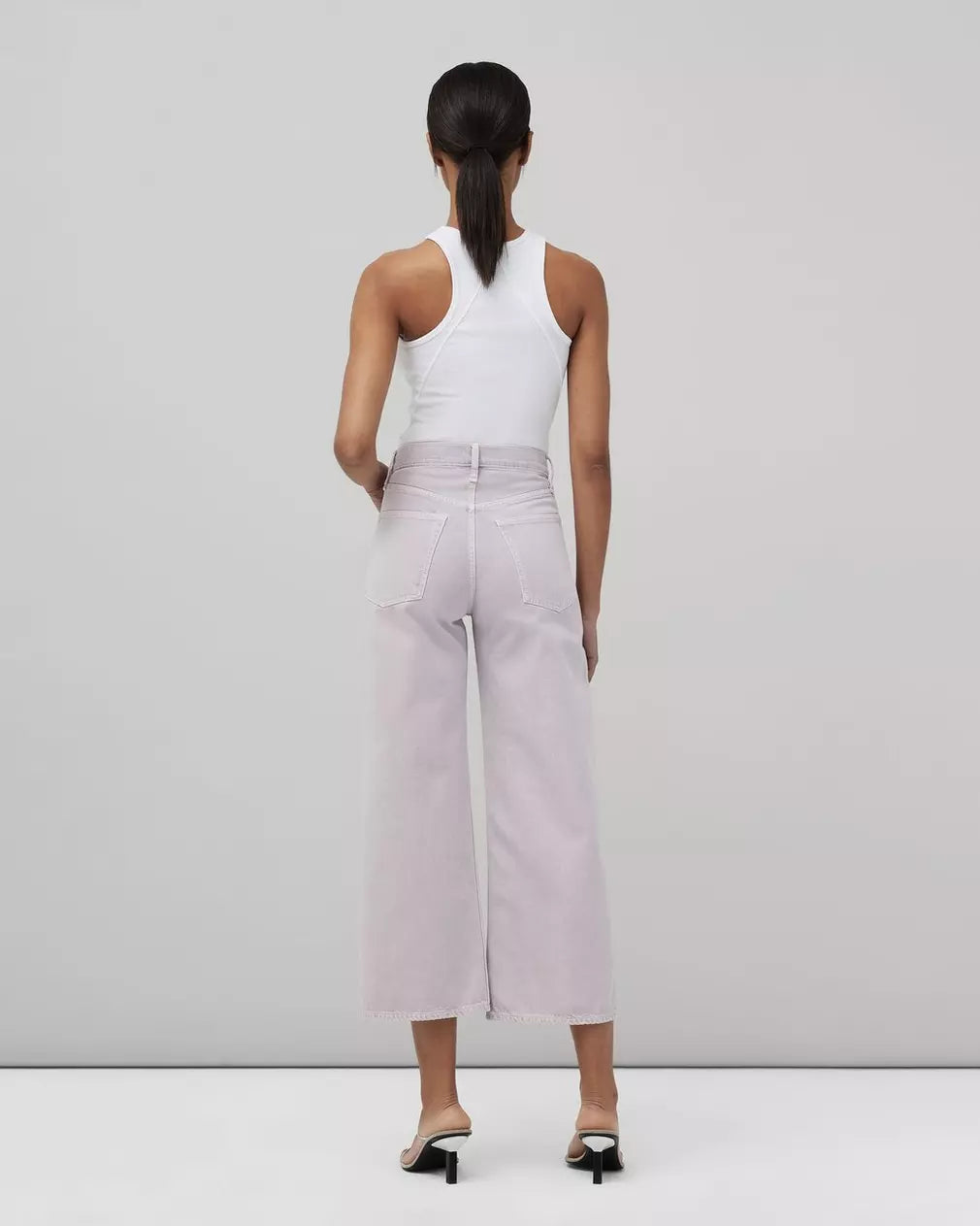 Andi High Rise Wide Leg Pants - Lavender Color for Women | Comfortable & Stylish Casual Wear for Office, Travel & Everyday Outfits