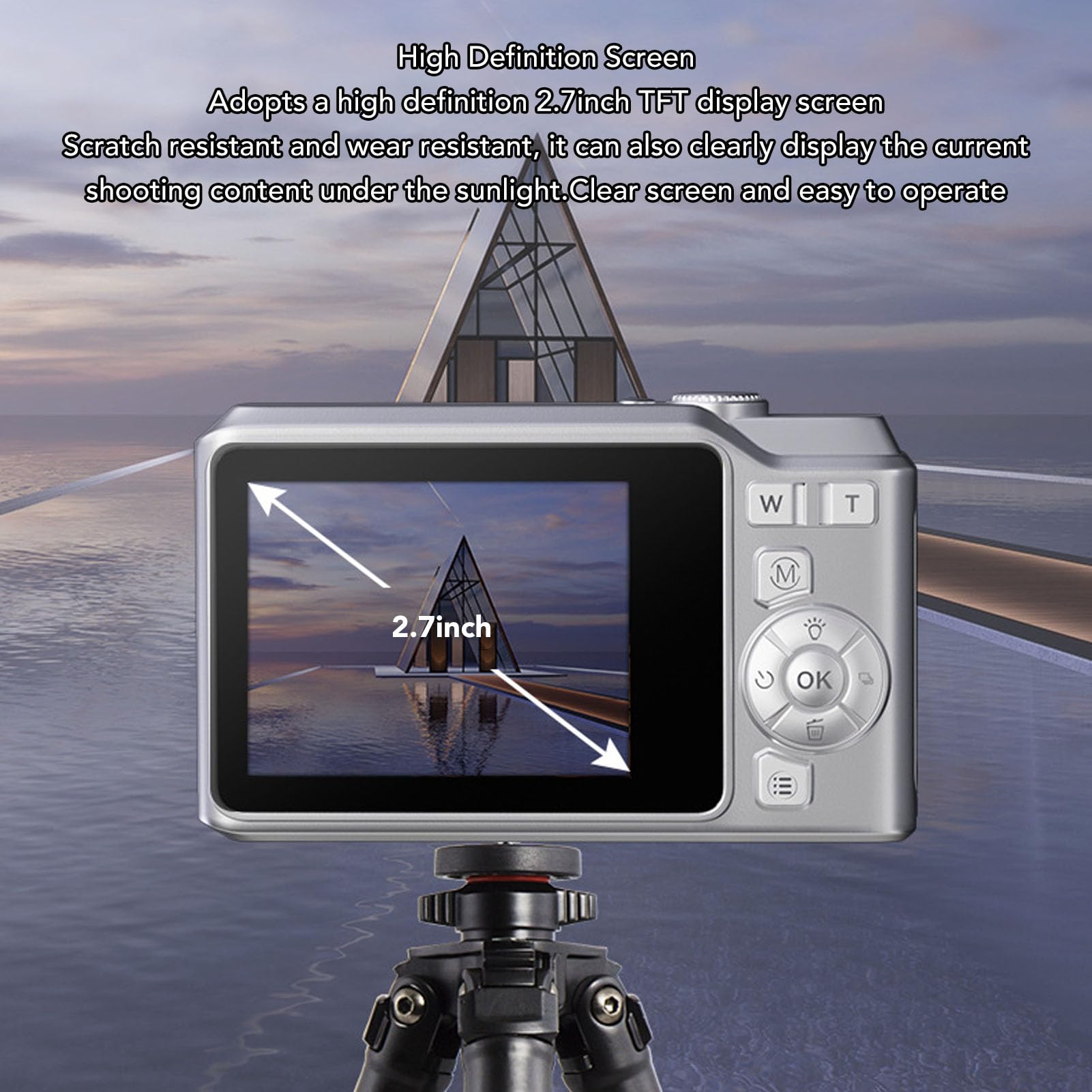 68MP Digital Camera with 1080P Video, 2.7
