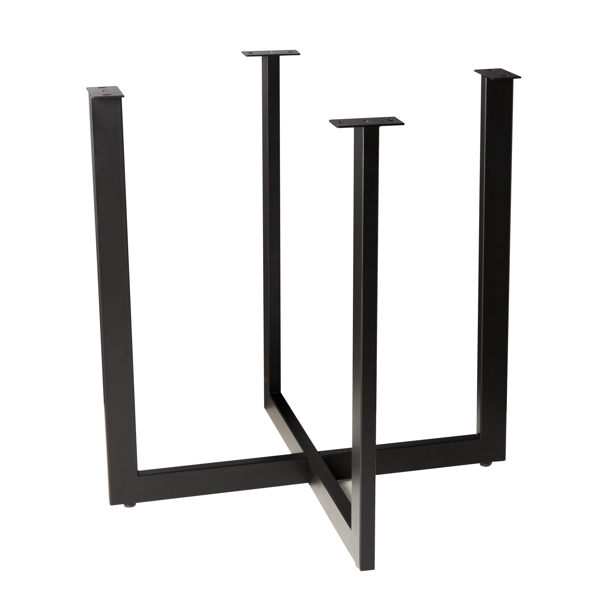 2-Piece Round Dining Table Base Set - 710x710x710mm, 50x25mm - Sturdy Metal Legs for Kitchen, Restaurant & Outdoor Dining Furniture