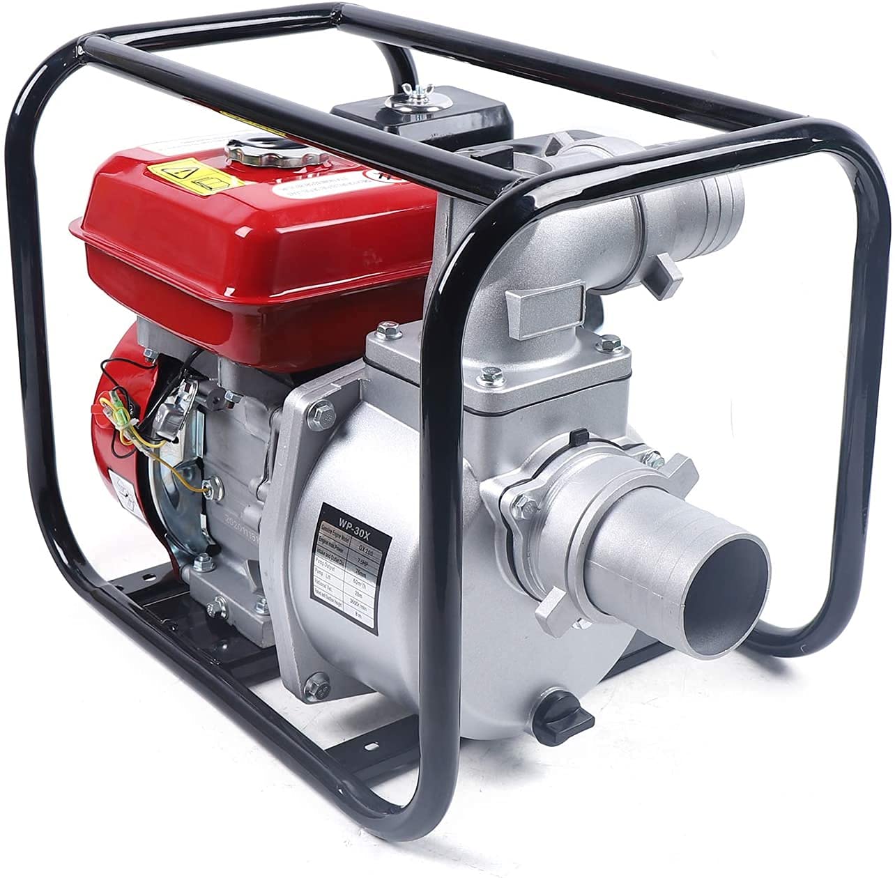7.5HP High Pressure Gas Water Pump - 3600RPM 264GPM Gas Powered Transfer Pump for Irrigation, Pool, Garden, Tunnel & Construction Use