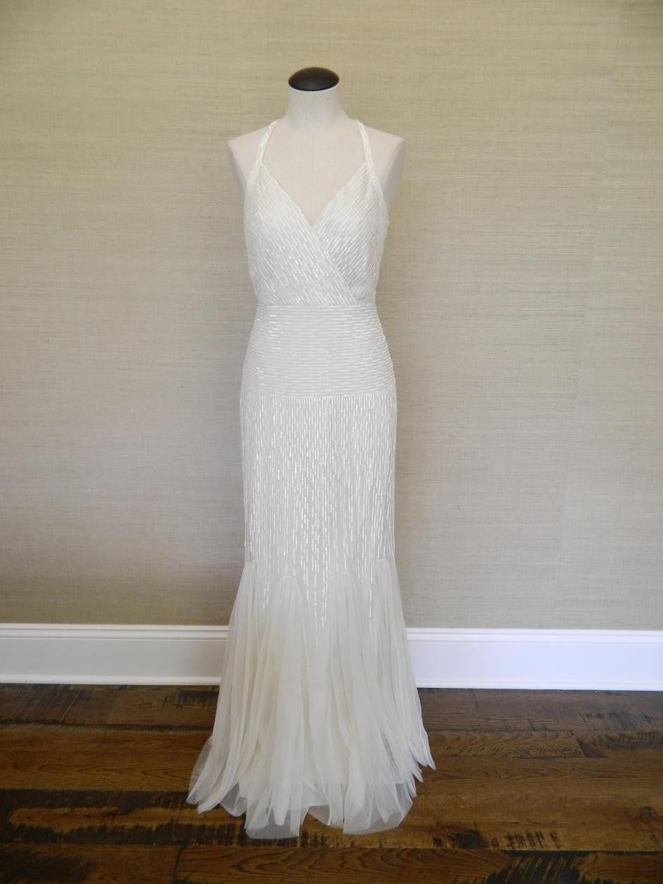 J. Crew Harper Beaded Mermaid Wedding Dress - Elegant Beaded Lace Bridal Gown for Beach, Church & Formal Weddings