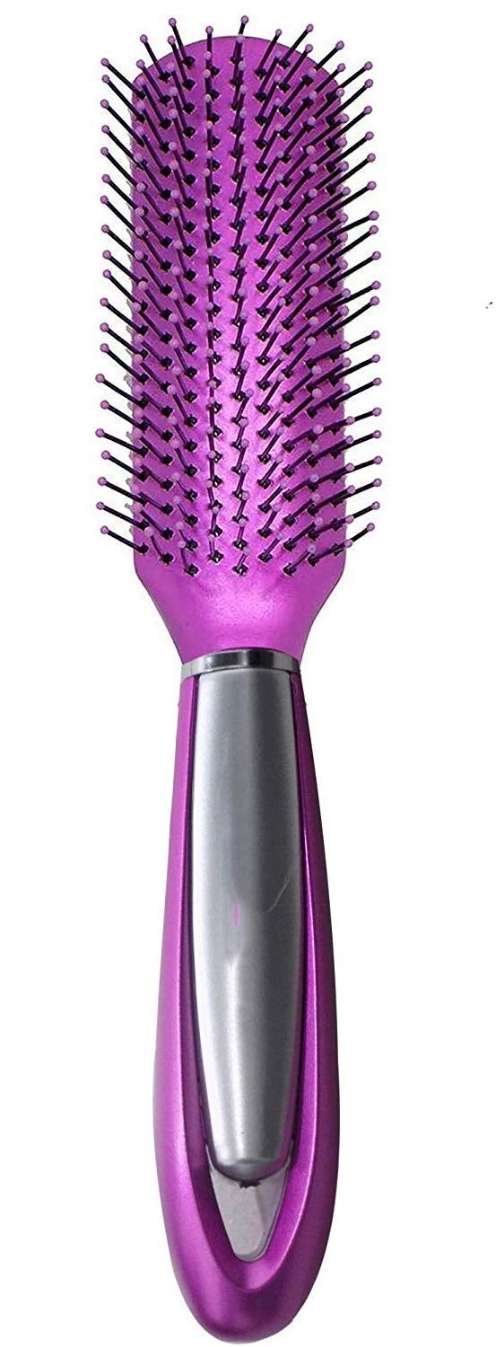 AASA Flat Hair Brush for Women & Girls - Detangling & Styling Brush for Straight & Curly Hair - Multicolor Hairbrush for Home, Travel & Salon Use