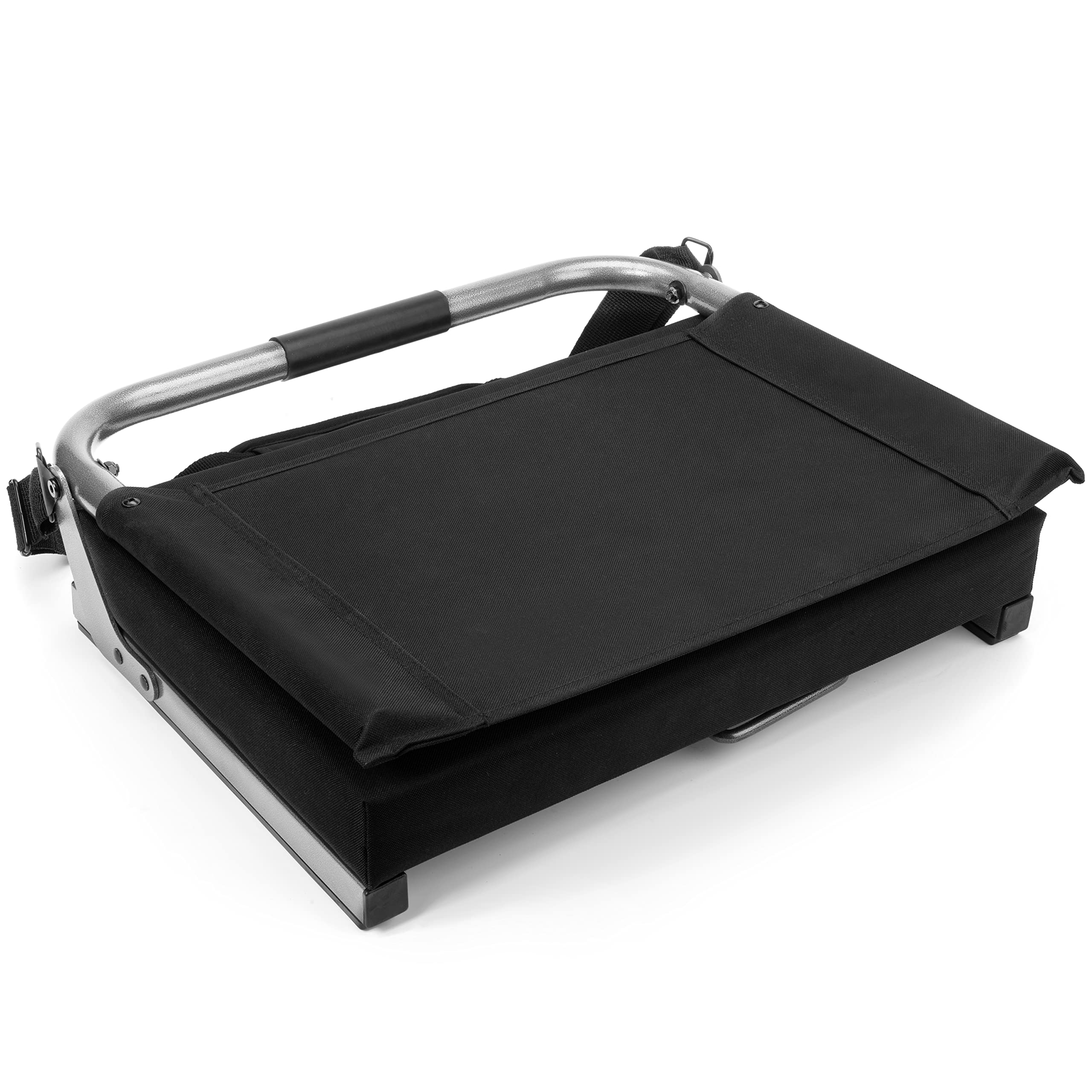 Cascade Mountain Tech Deluxe Ultra Padded Stadium Seat - Comfortable Portable Bleacher Cushion for Football, Baseball, Concerts & Outdoor Events (Black, One Size)