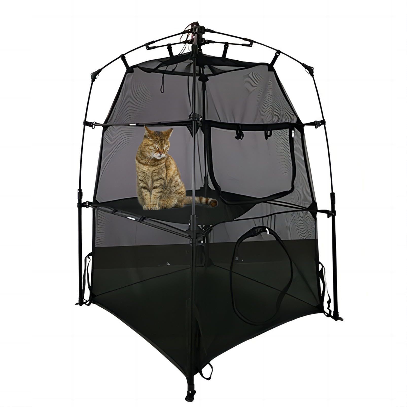 Portable Large Pop Up Cat Tent for Outdoor Use - Lightweight Pet Enclosure for Camping, Backyard, Patio & Travel - Perfect for Cats & Small Pets