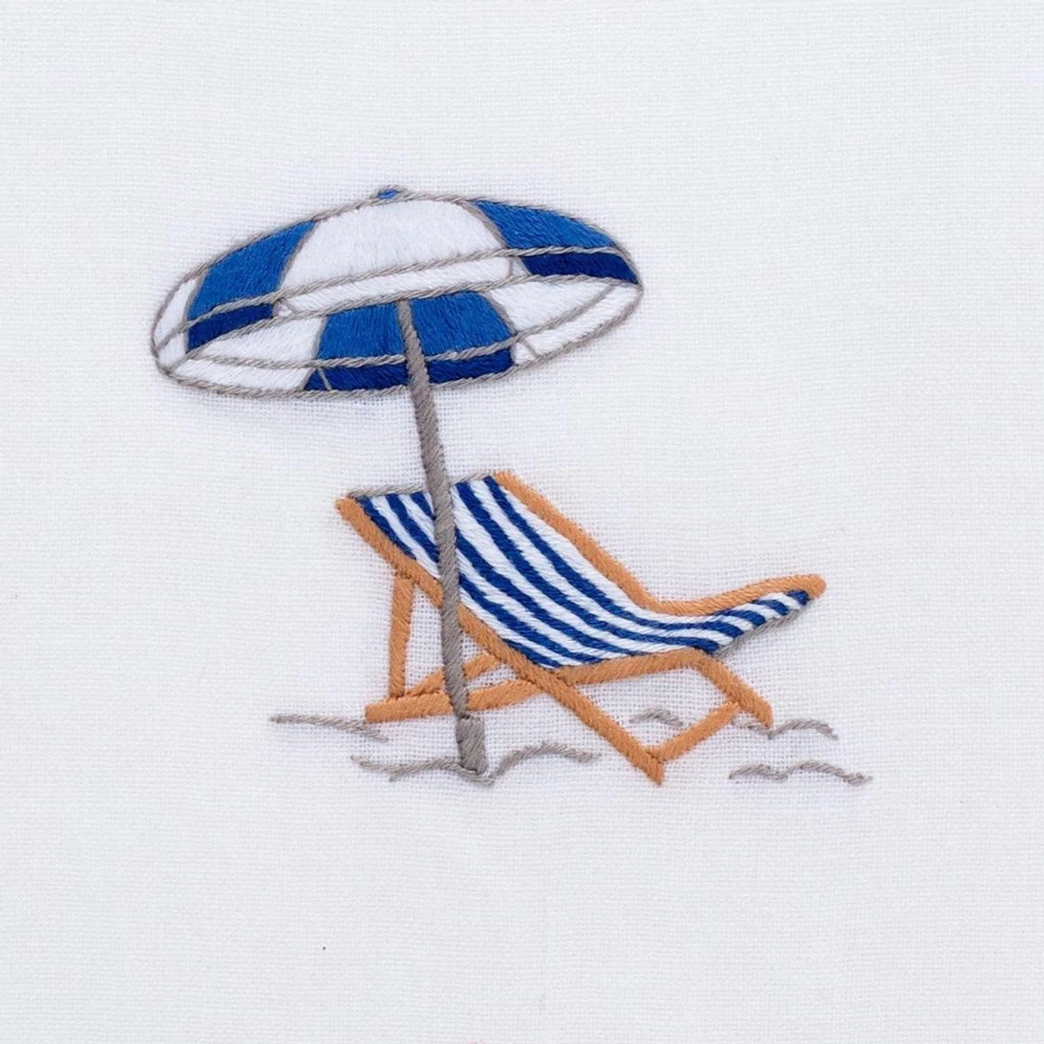 Hand Embroidered White Cotton Beach Towels - Premium Absorbent Bath & Pool Towel for Summer Vacation, Beach Outings, and Spa Relaxation