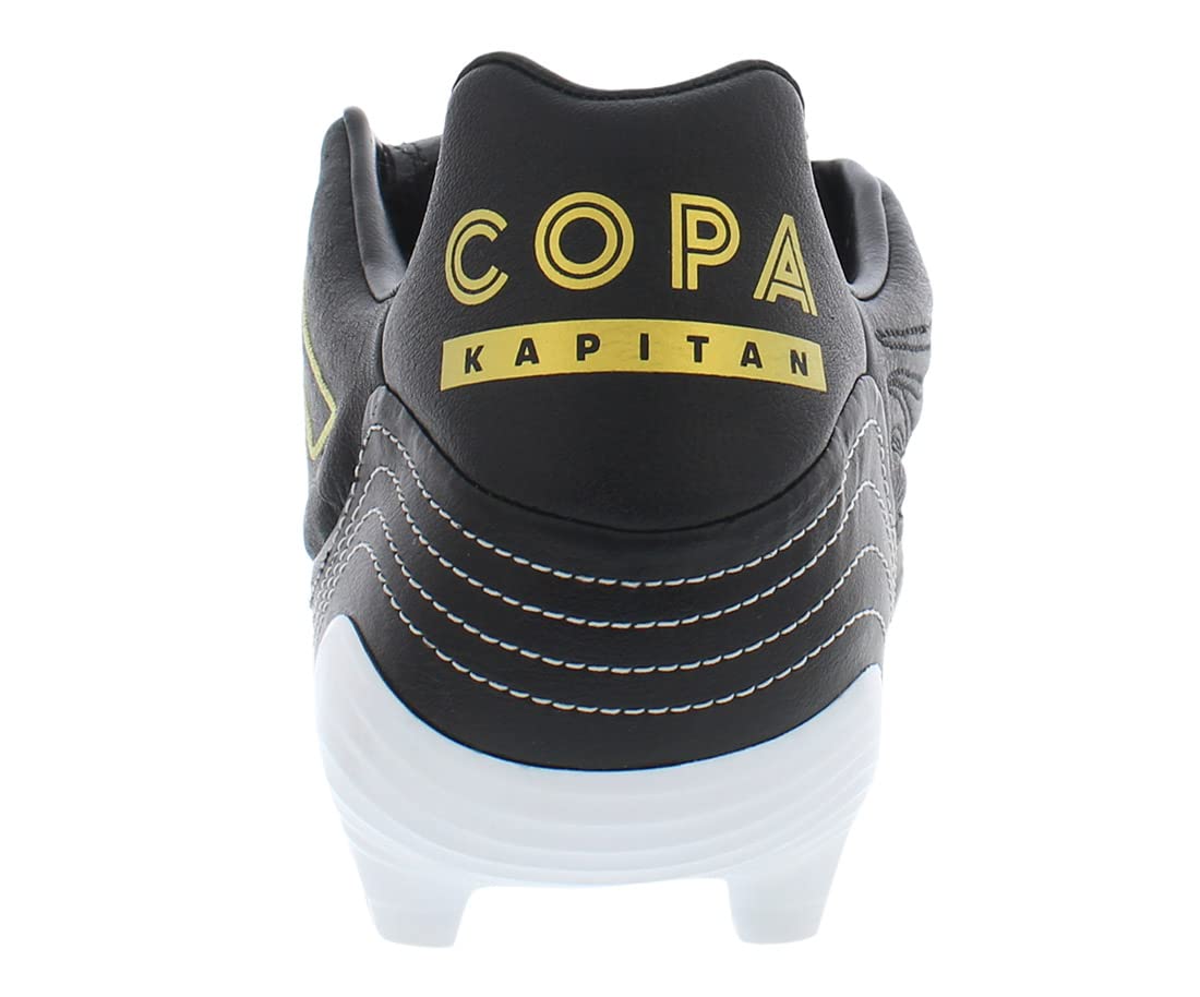 Adidas Men's Copa Kapitan .2 Firm Ground Soccer Cleats - Black | Lightweight Football Shoes for Firm Natural Grass Surfaces | Perfect for Training, Matches & Competitive Play