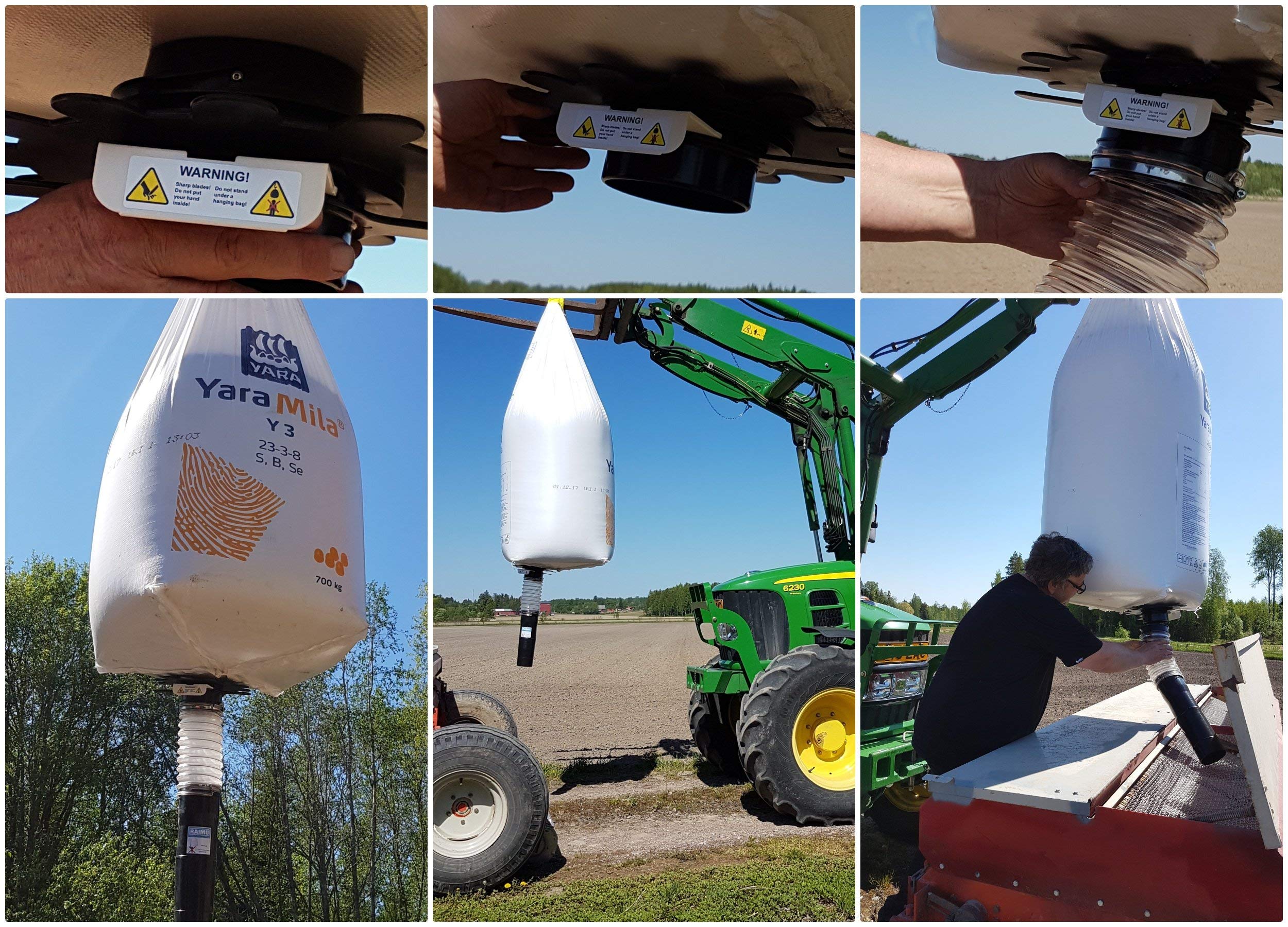 Raimo FIBC Big Bag Dispenser & Bulk Bag Unloader - Heavy Duty Industrial Unloading Equipment for Chemicals, Grains, and Construction Materials