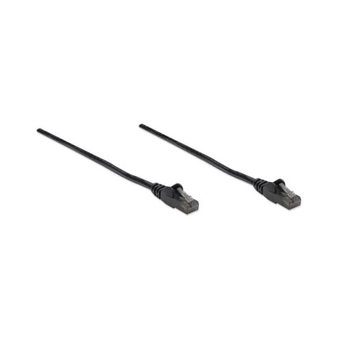14 Ft Black Cat6 Ethernet Patch Cable - Snagless Design for High-Speed Internet, Gaming, and Home Office Networking