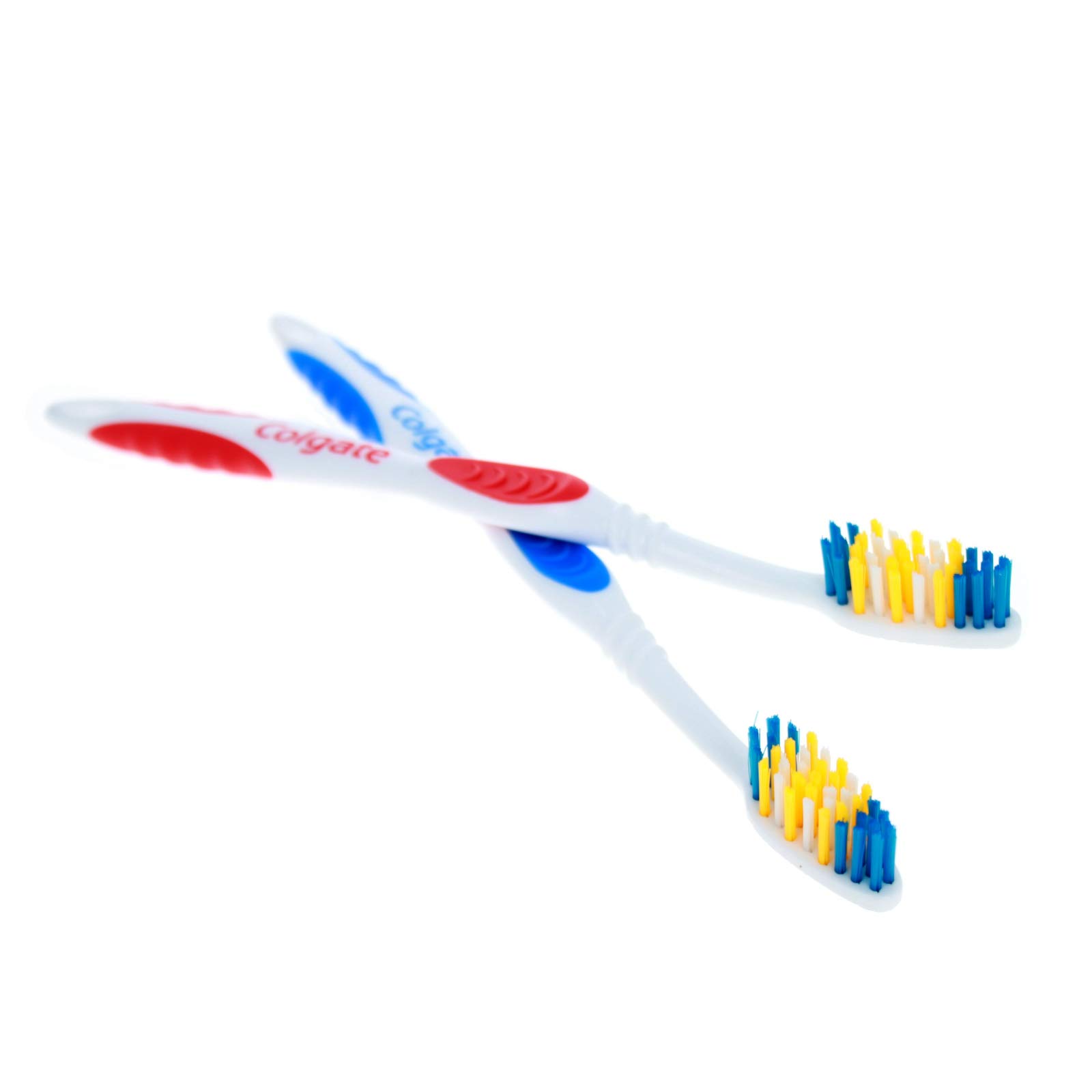 Colgate 6 Pack Soft Bristle Toothbrushes with Tongue Cleaners - Gentle Dental Care for Adults & Kids - Perfect for Travel, Home & Office Use