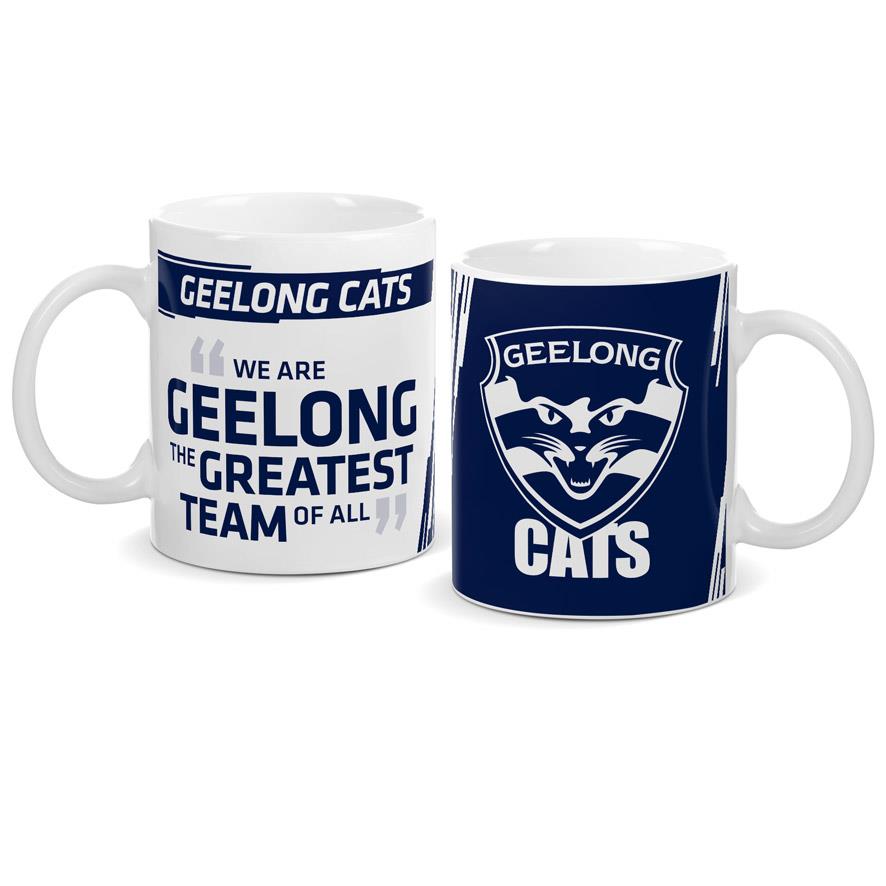 Geelong Cats AFL Official Team Mug - Insulated Coffee Cup for Hot & Cold Drinks - Perfect for Home, Office, or Game Day Fan Gear