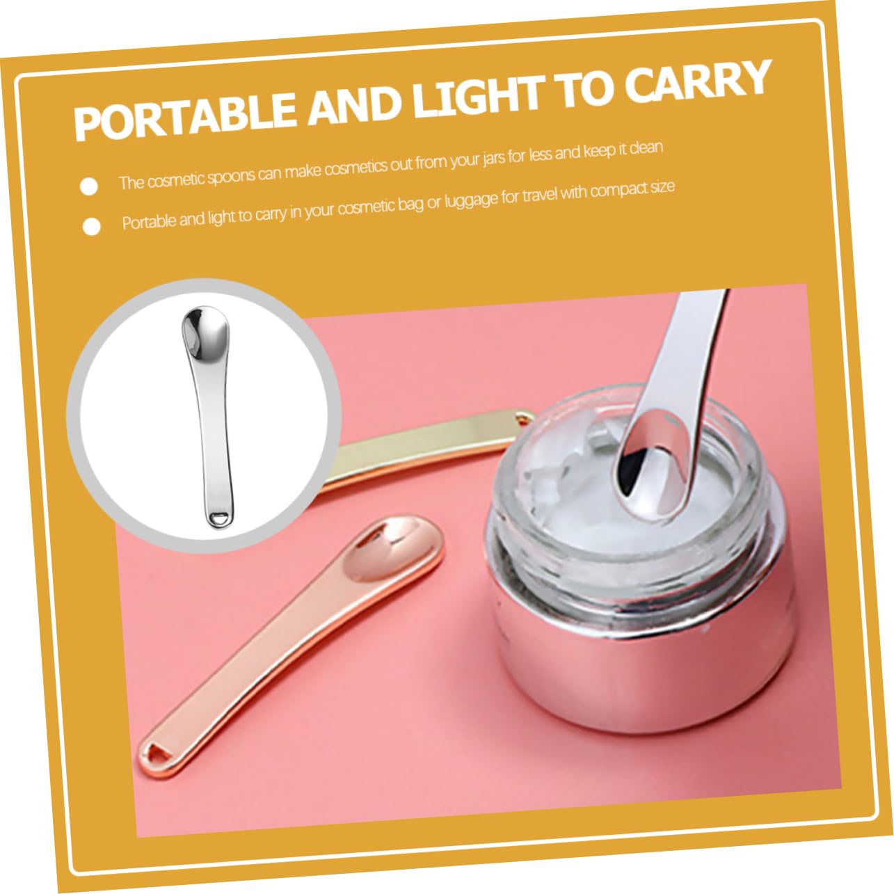 Gatuida 5-Piece Refillable Sunscreen Dispenser Set - Zinc Alloy Silver Cosmetic Spatulas for Creams & Skincare Products | Perfect for Travel, Salon Use & Daily Beauty Routine