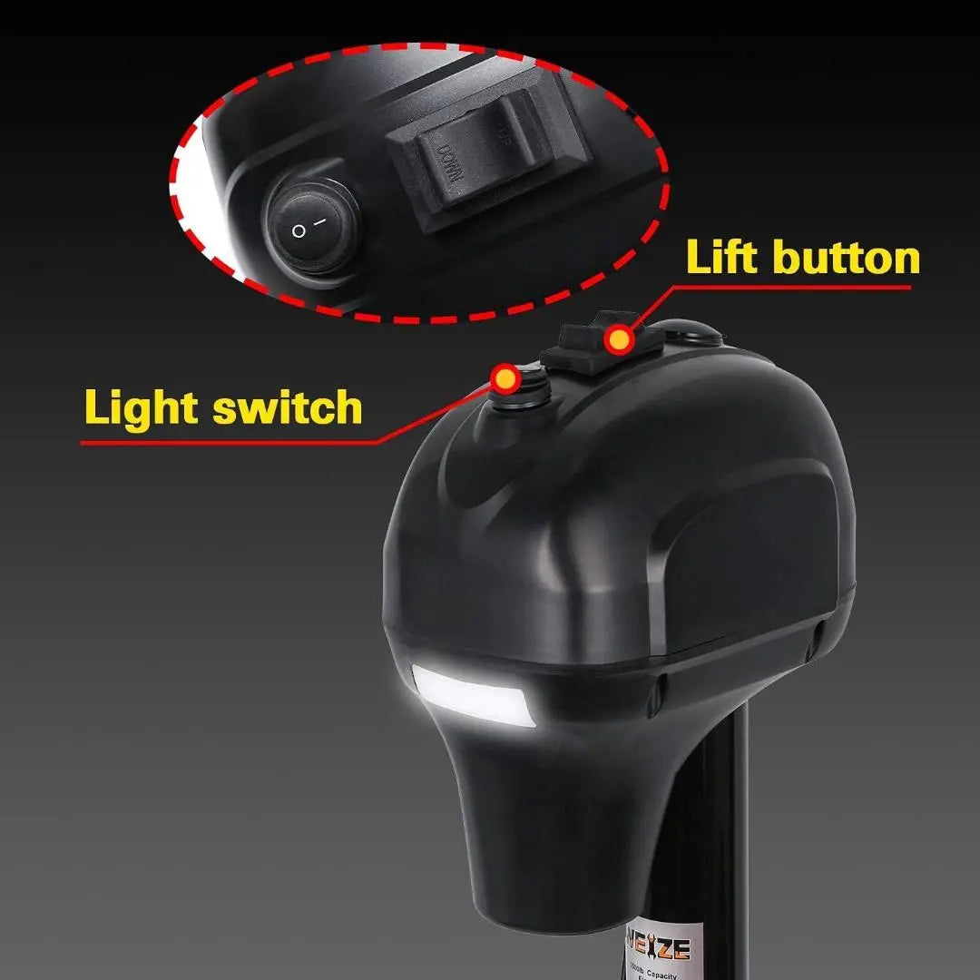 3500 Lbs Heavy Duty Electric RV Trailer Tongue Jack with 600D Polyester Cover, 23 5/8
