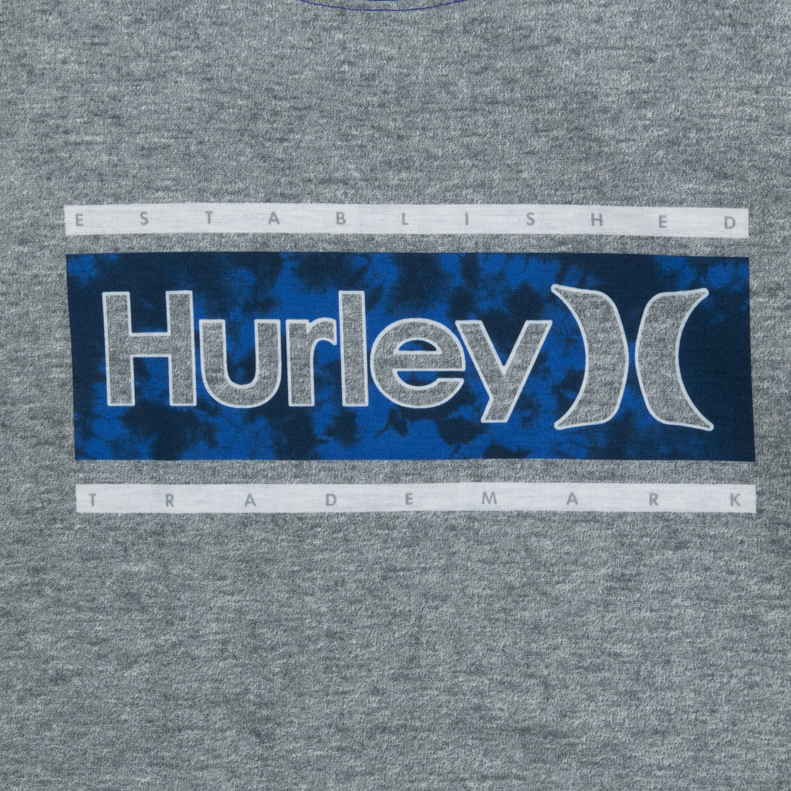 Hurley Boys' 2-Piece Pajama Set - Soft Cotton Sleepwear, Game Royal Washed Blue, Size 6 - Cozy Kids' Pajamas for Bedtime & Sleepovers