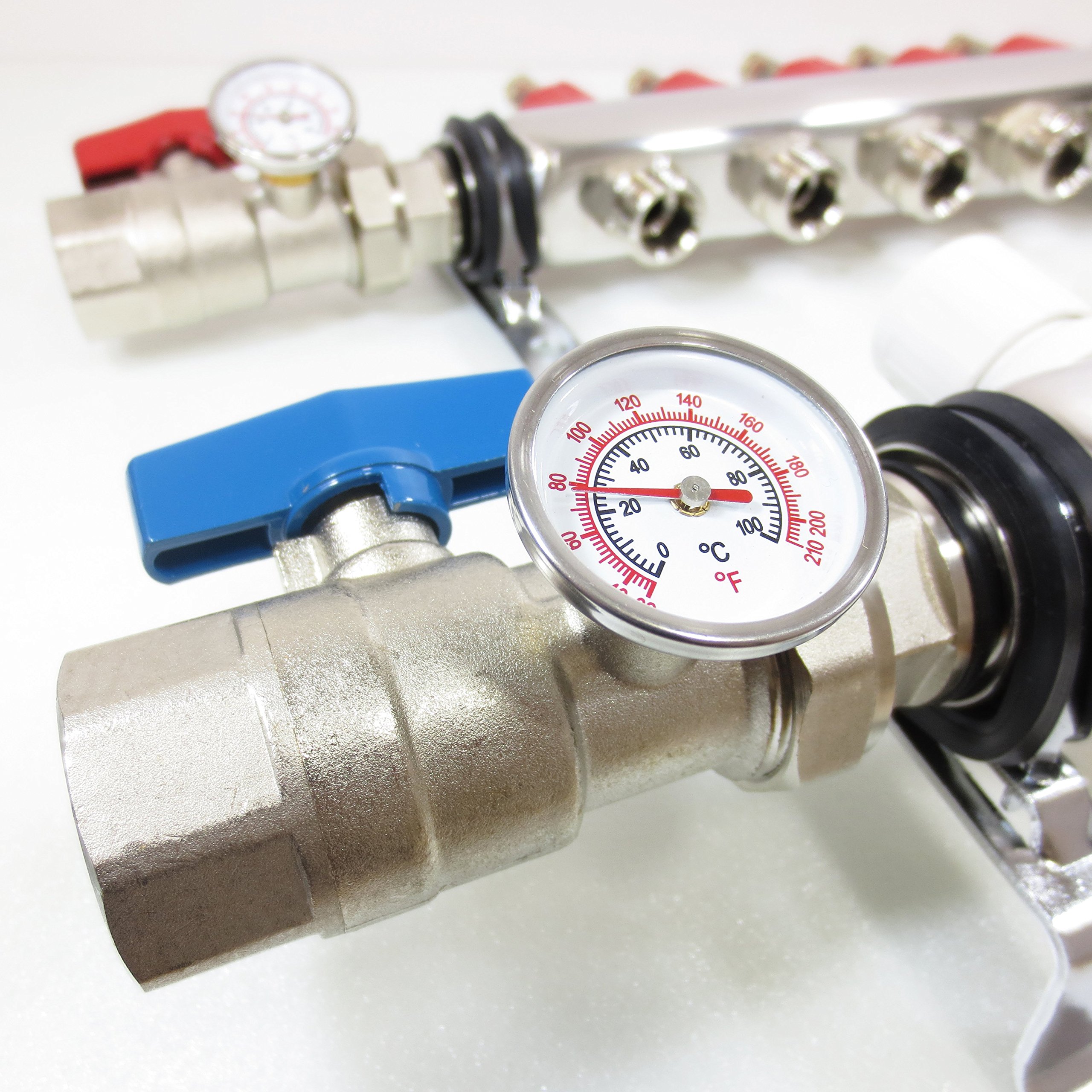 3 Loop Stainless Steel PEX Manifold with 1/2