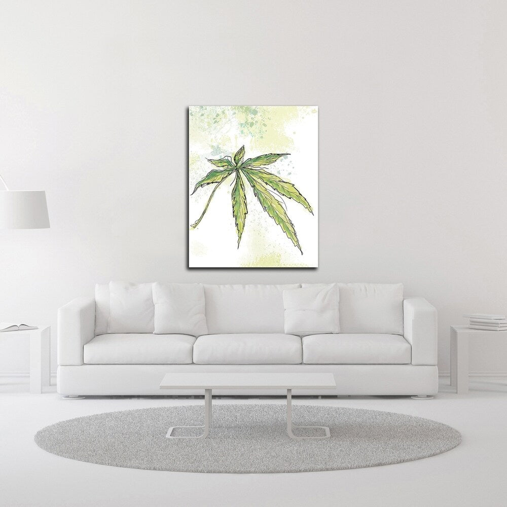 Blue Dream by Jan Weiss - Premium Canvas Wall Art Print - Ready to Hang - Perfect for Living Room, Bedroom & Office Decor