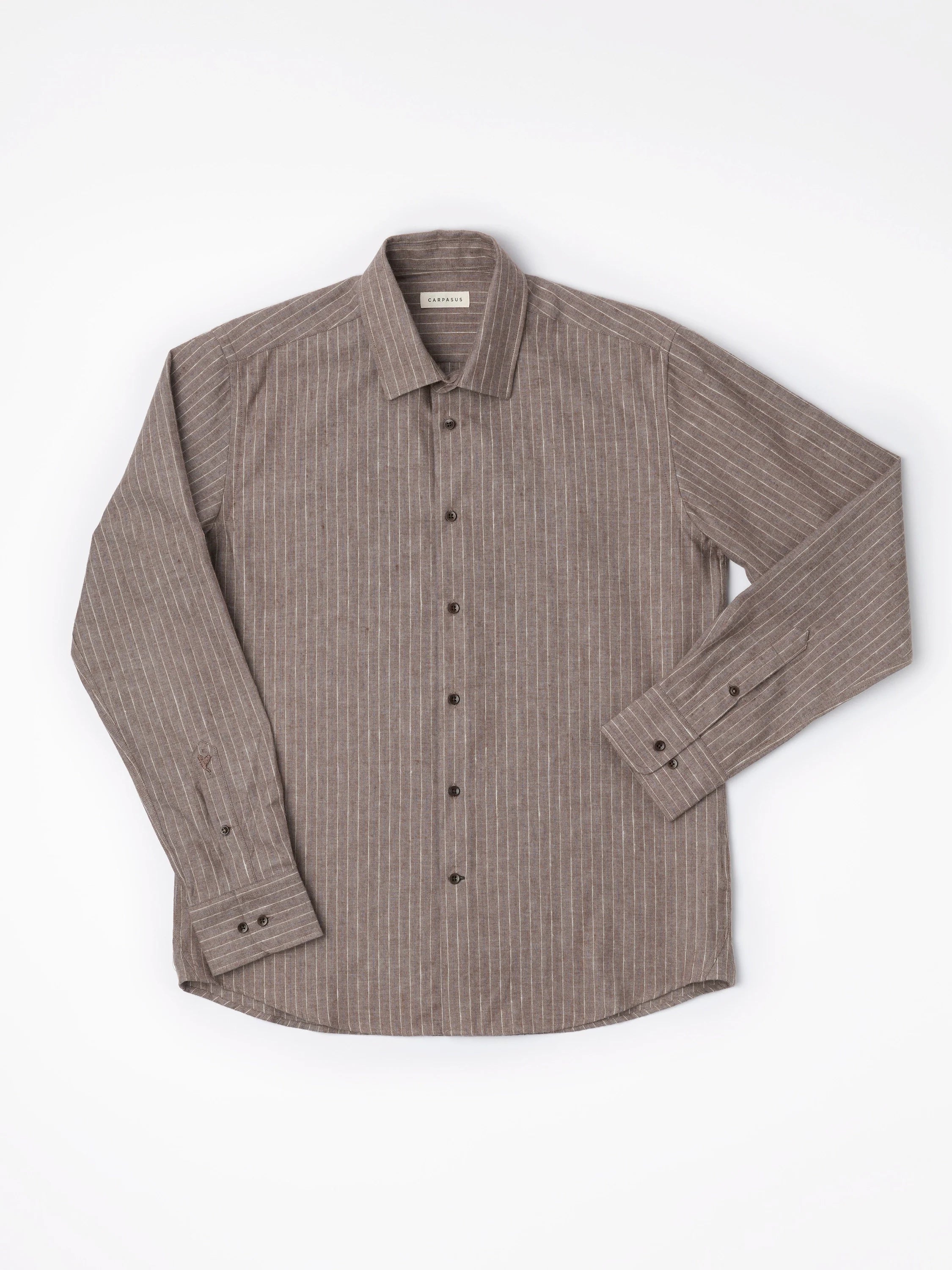 Soft & Cozy Flannel Shirt for Men - Lupo Brown Plaid Button-Up Shirt | Warm Winter Layering & Casual Outdoor Wear