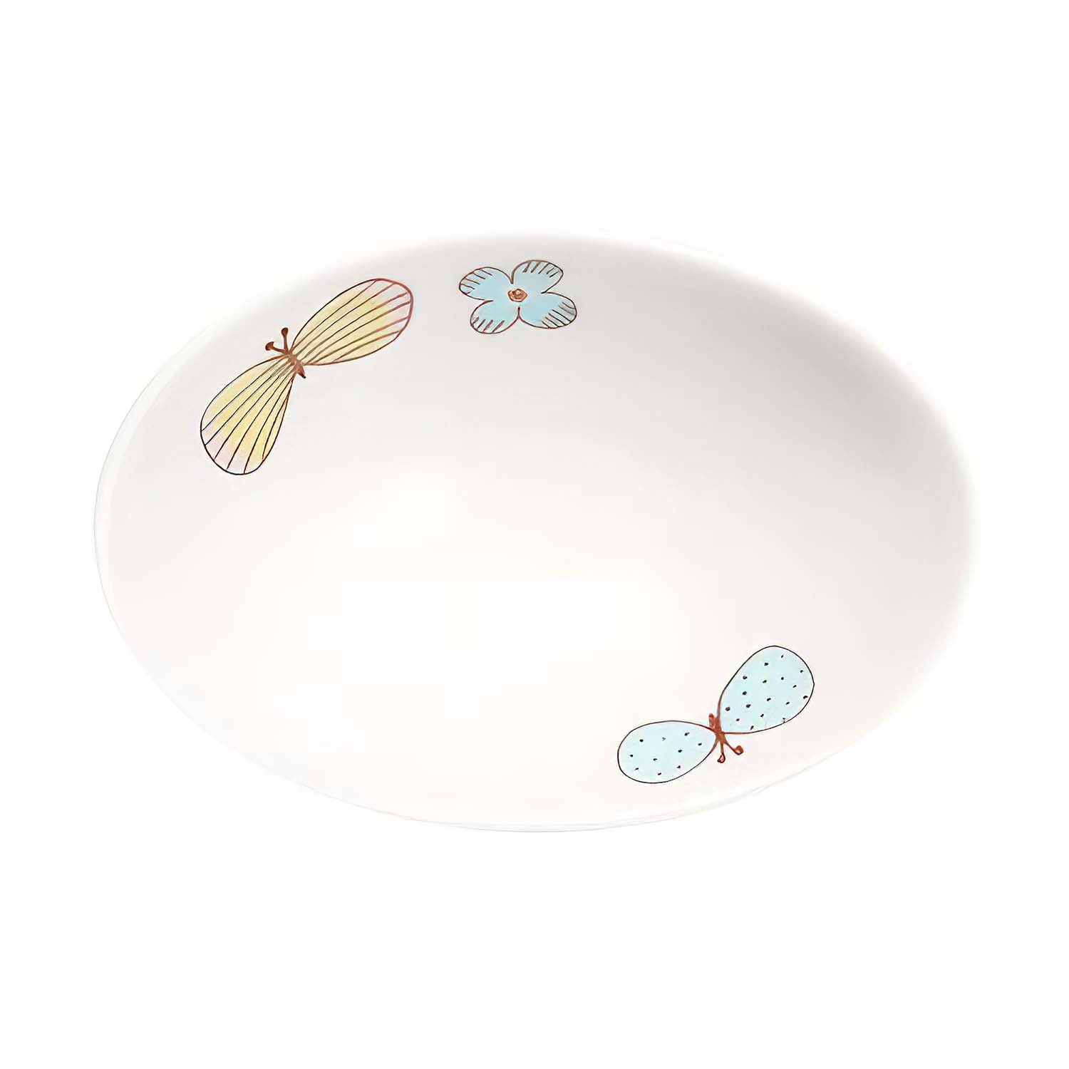Harekutani Porcelain Butterfly Small Bowl - Elegant Japanese Tea Cup for Matcha, Dessert & Sushi | Perfect for Tea Ceremonies, Asian Dining & Home Decor