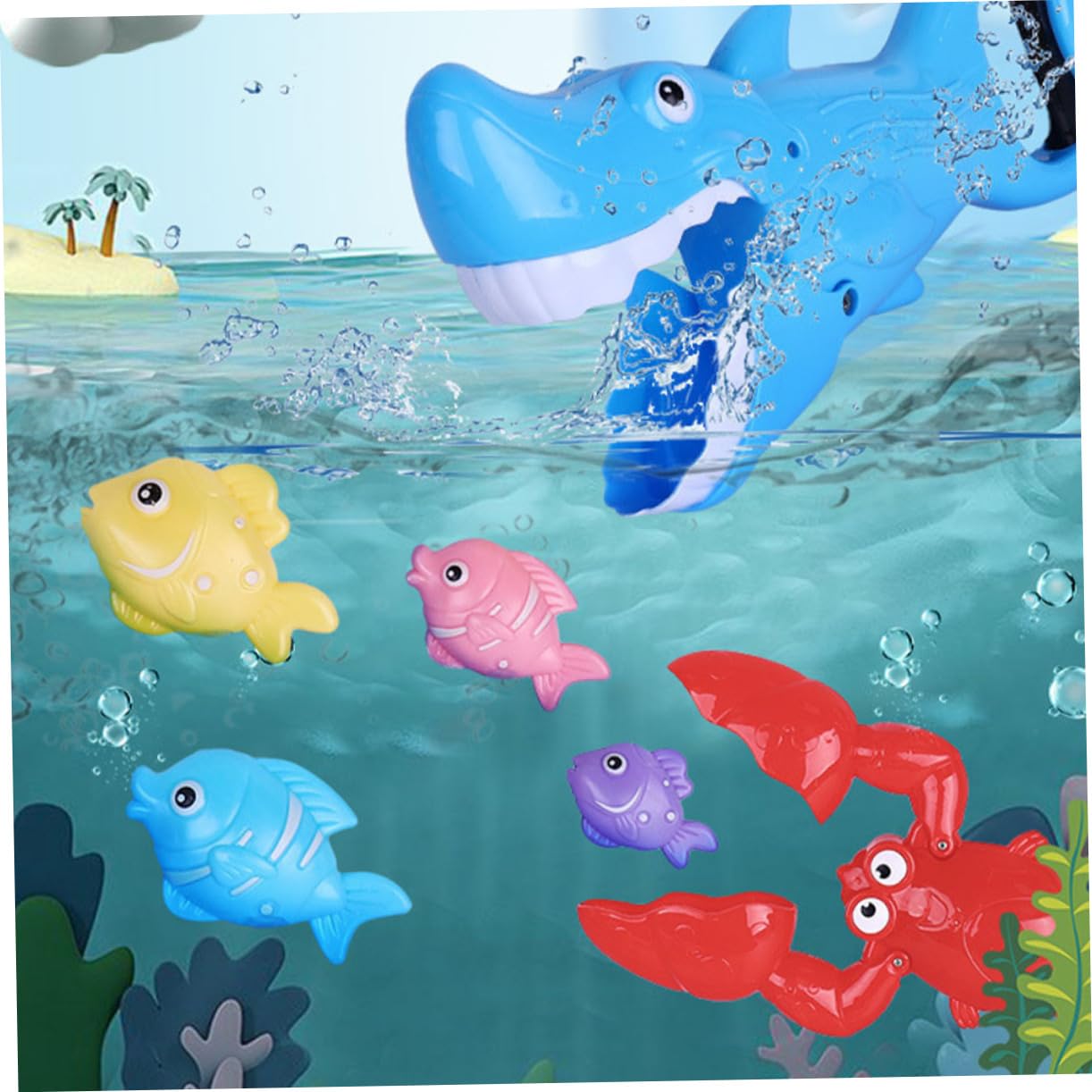 HEMOTON 2 Pack Bath Toys for Kids - Colorful Floating Light-Up Pool & Bathtub Toys for Toddlers | Fun Bath Time & Swimming Pool Playtime