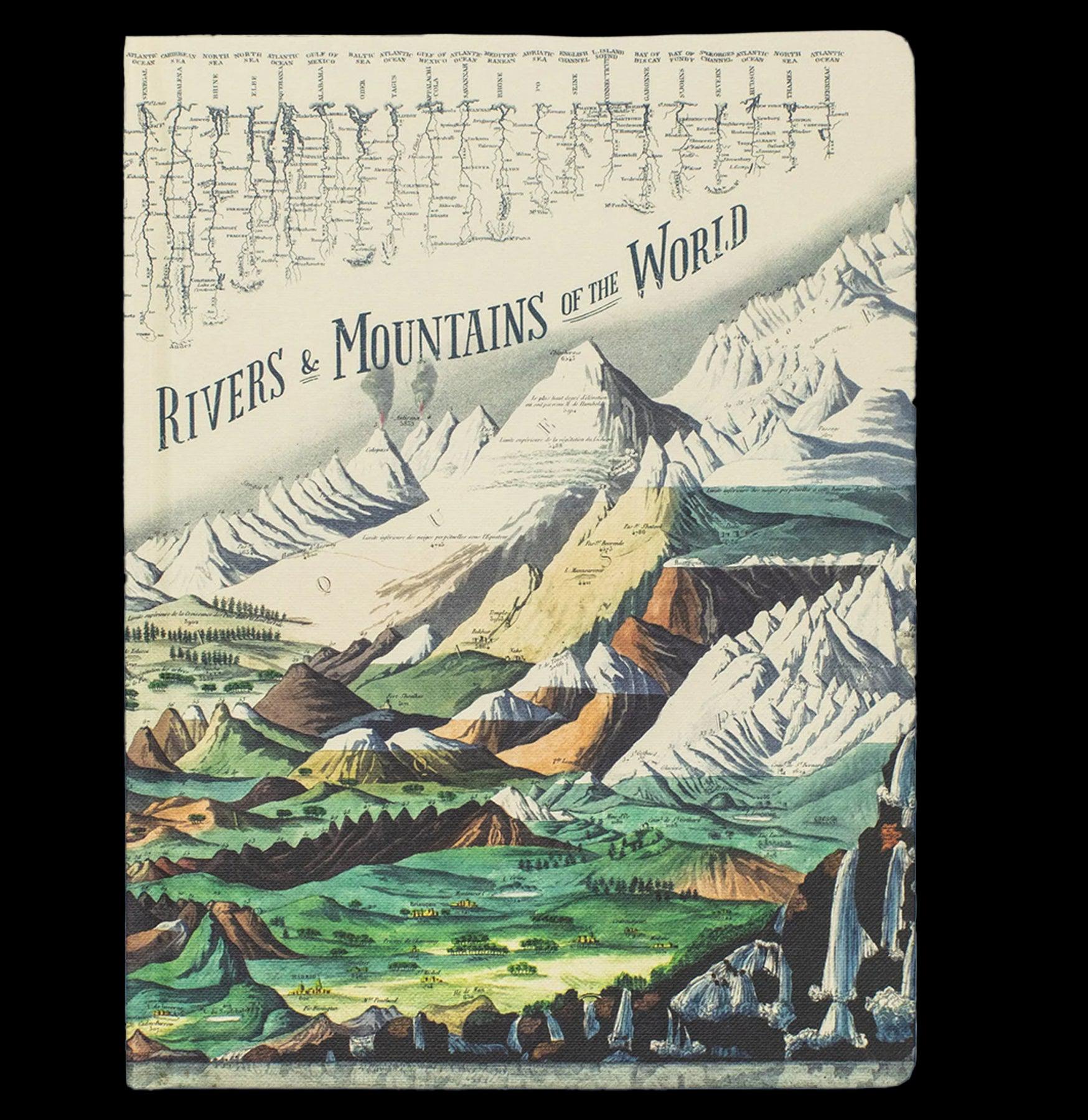 Premium Hardcover Notebook with Elegant Rivers & Mountains Design - Perfect for Journaling, Sketching & Office Use