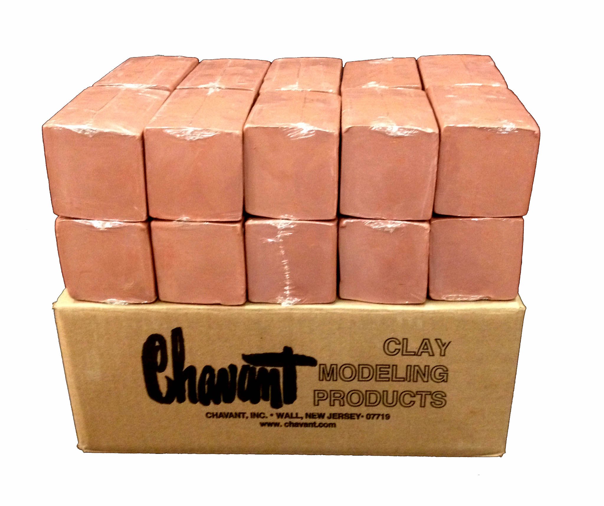 Chavant NSP Medium Brown Modeling Clay - 40 lb Case for Professional Sculpting, Pottery & Art Projects - Ideal for Artists, Students & DIY Crafts