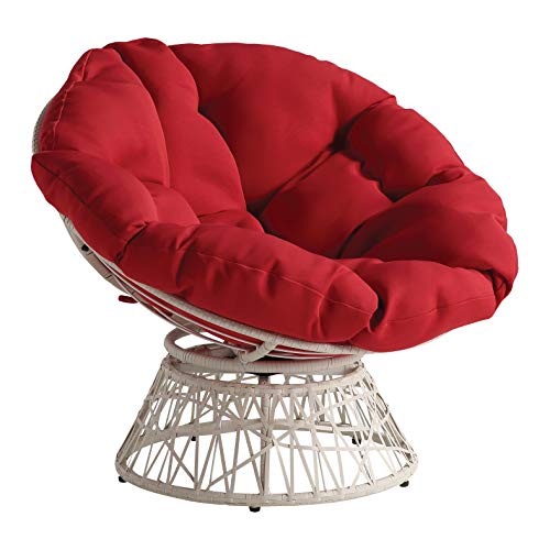 Cream Frame With Red Cushion