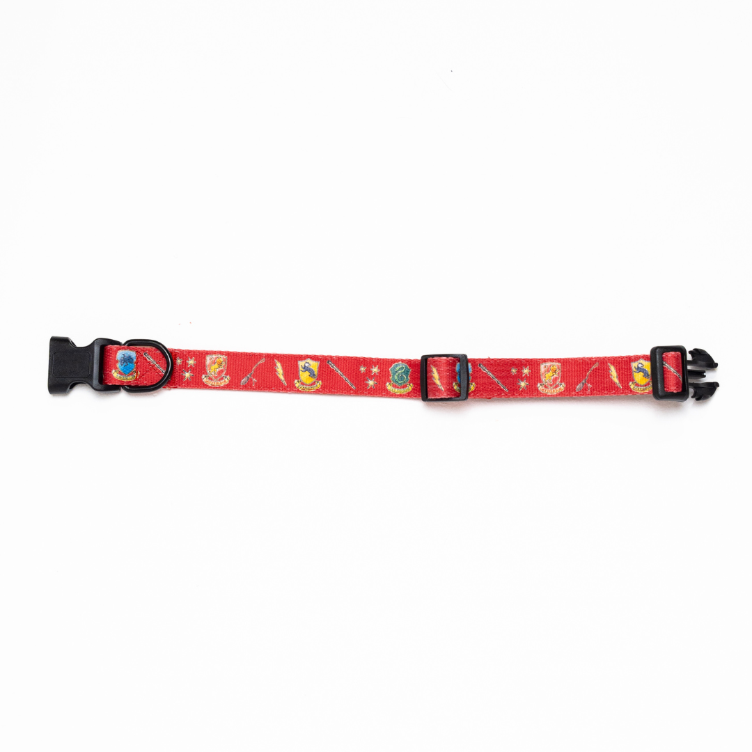 Harry Potter Dog Collar - Hogwarts House Themed Pet Collar for Small & Medium Dogs - Perfect for Cosplay, Halloween & Harry Potter Fans