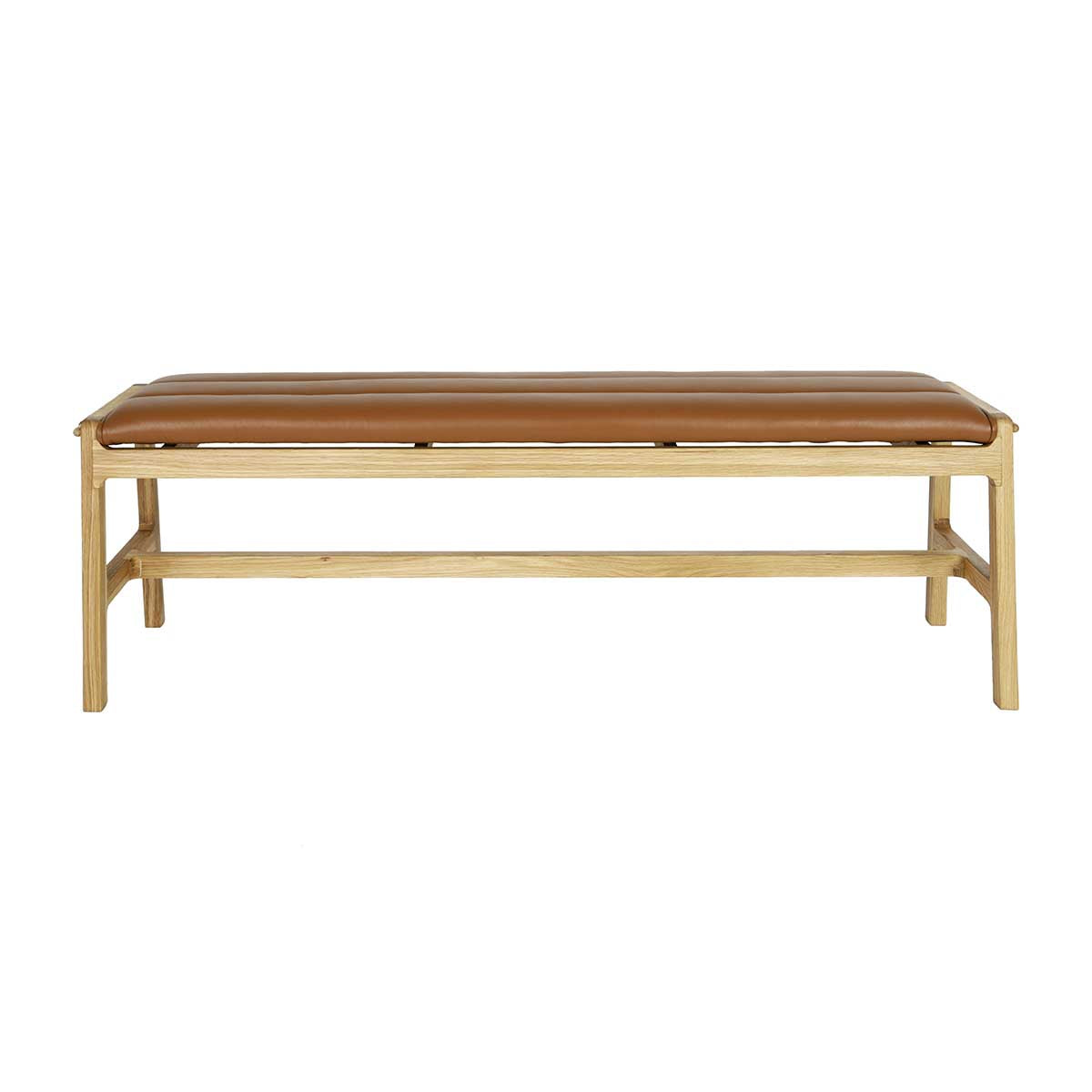 Premium Aura Leather Bench - Modern Upholstered Storage Ottoman with Tufted Design for Living Room, Bedroom & Entryway - Perfect for Seating, Storage & Home Decor