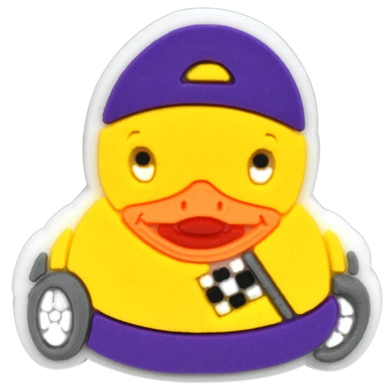 Duck Shoe Charms for Crocs & Sandals - Cute Decor Pins for Kids, Boys, Girls, Men & Women - Perfect for Clogs, Jeans & Buckle Shoes - Fun Accessories for School, Parties & Everyday Wear